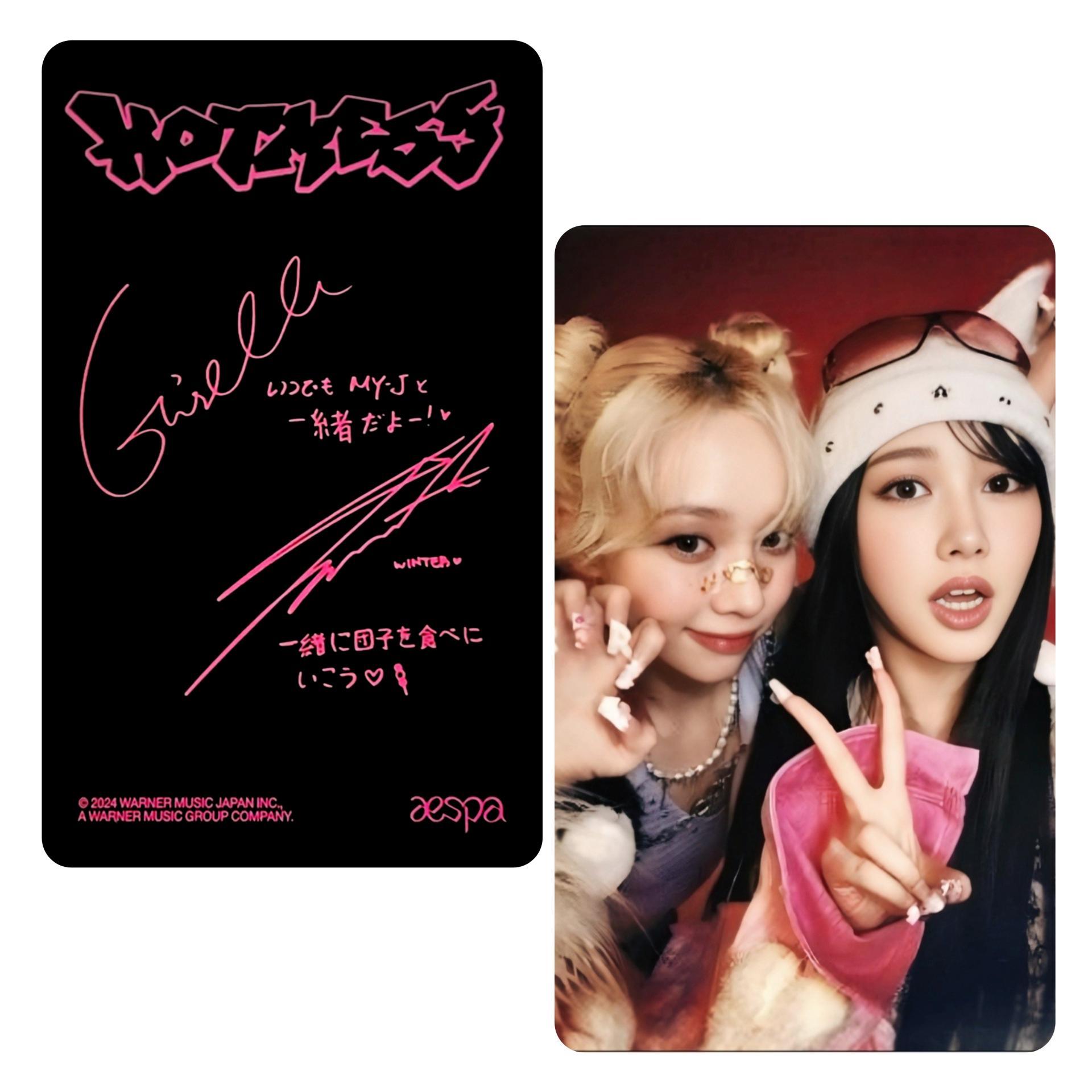 Aespa: Hot Mess Warner Music POB Giselle & Winter Unit Photocards 