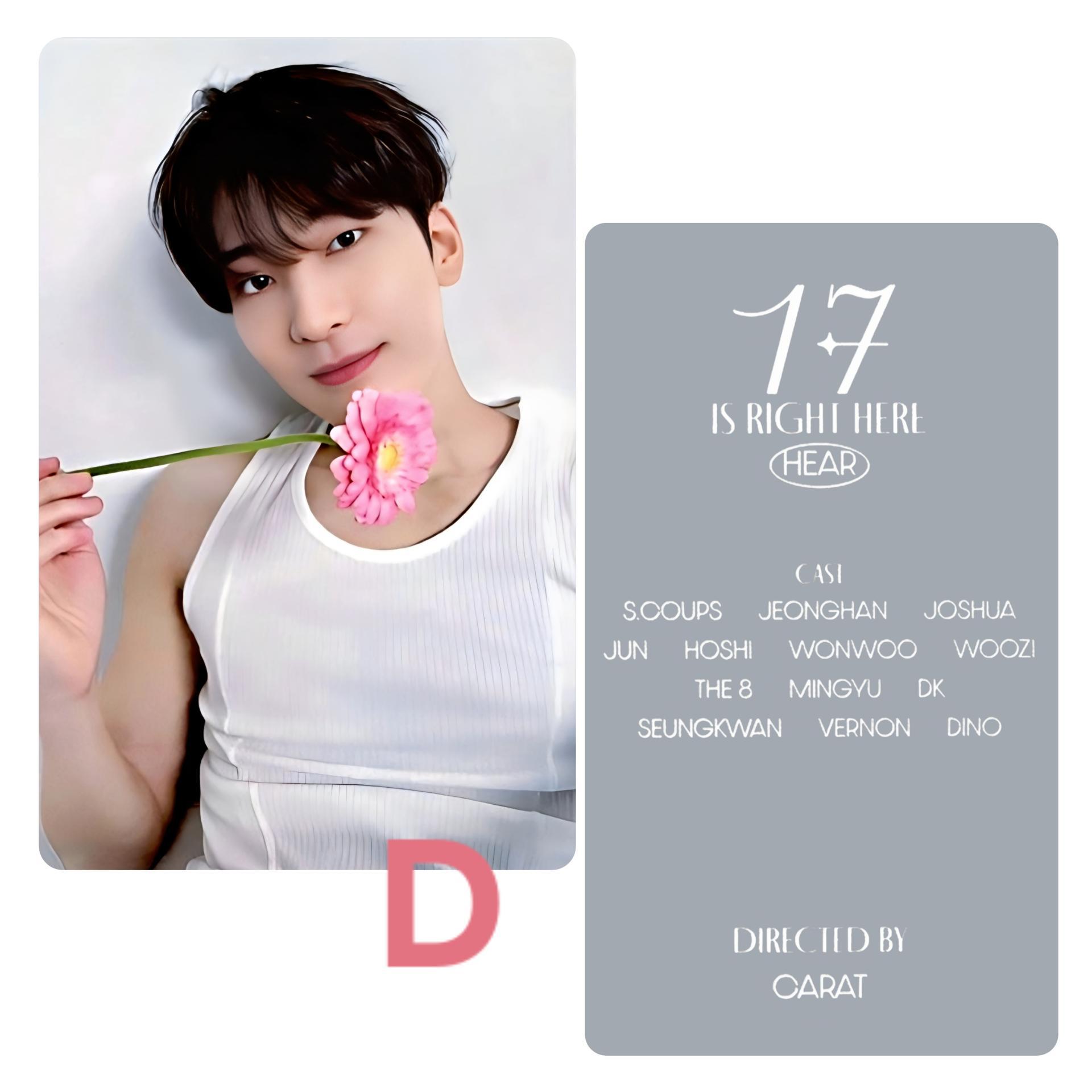 Seventeen : Wonwoo - 17 is Right Here Dear Ver Photocards 