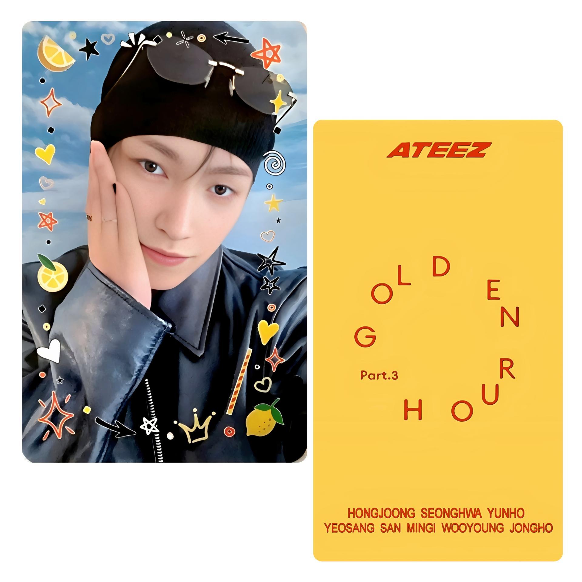 ATEEZ Golden Hour 3 Lemon Drop Broadcast Photocards