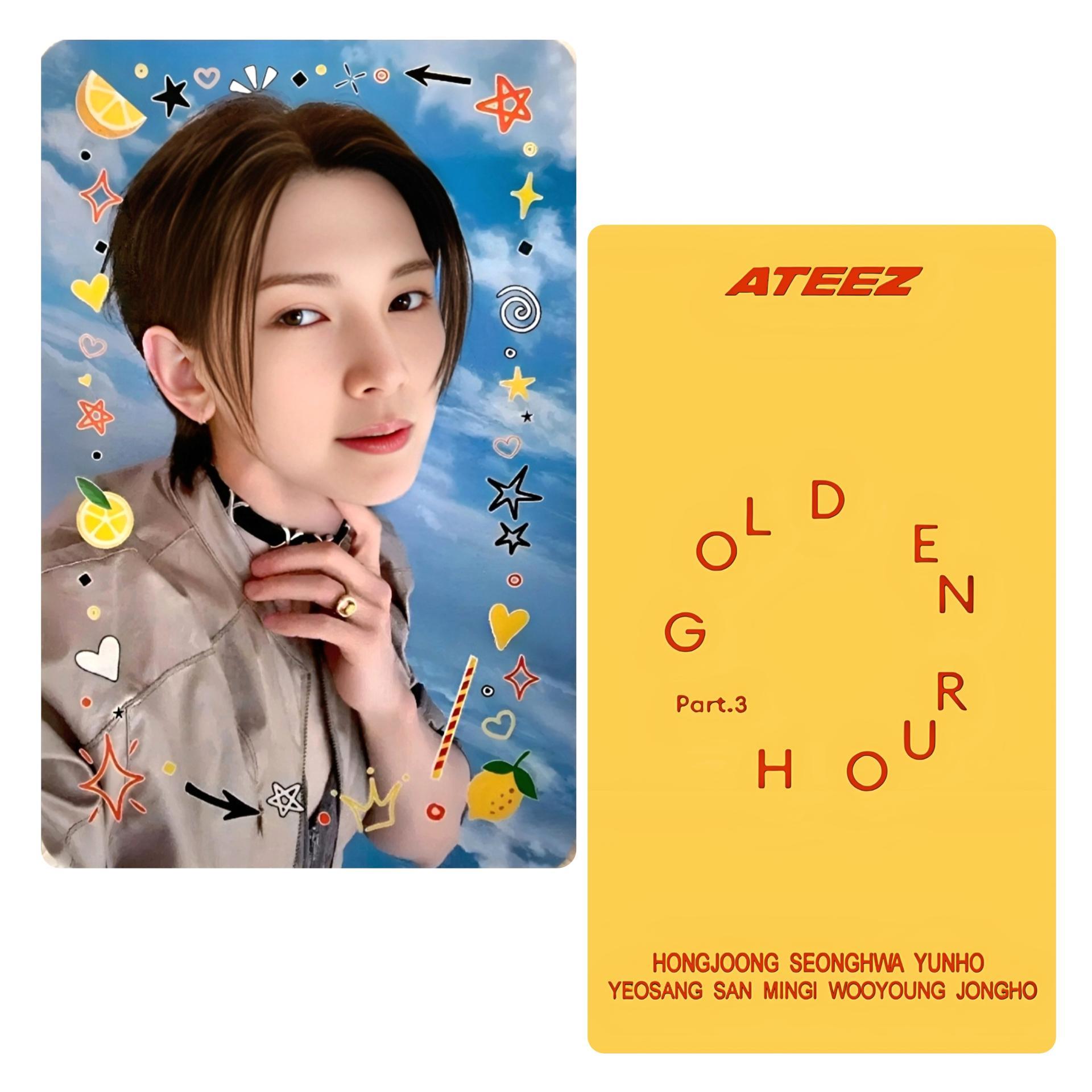 ATEEZ Golden Hour 3 Lemon Drop Broadcast Photocards