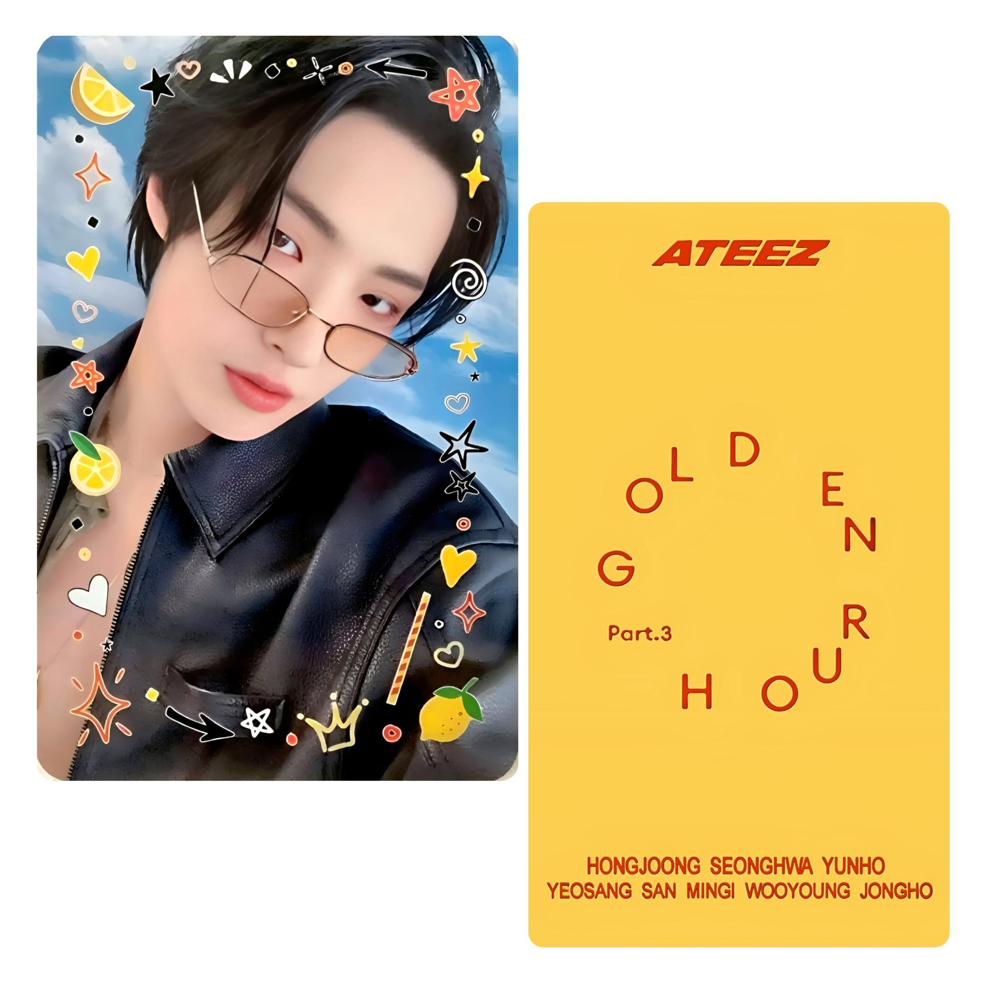 ATEEZ Golden Hour 3 Lemon Drop Broadcast Photocards