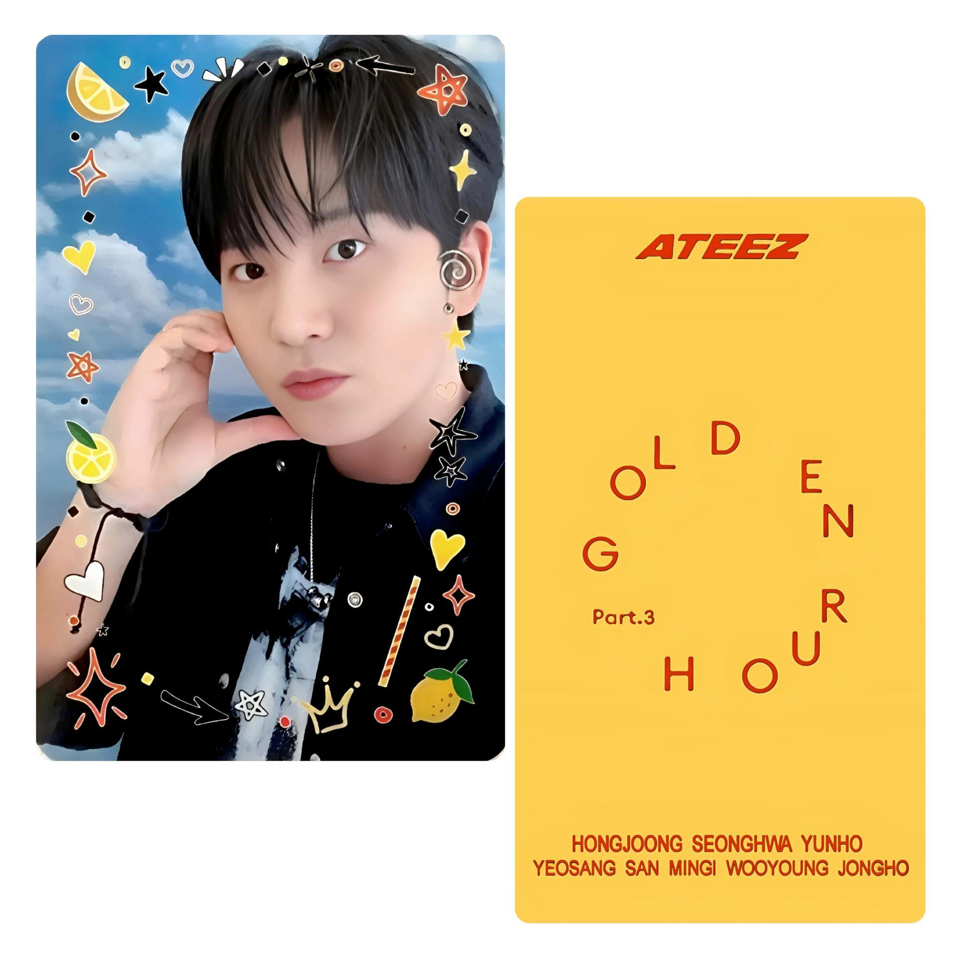 ATEEZ Golden Hour 3 Lemon Drop Broadcast Photocards