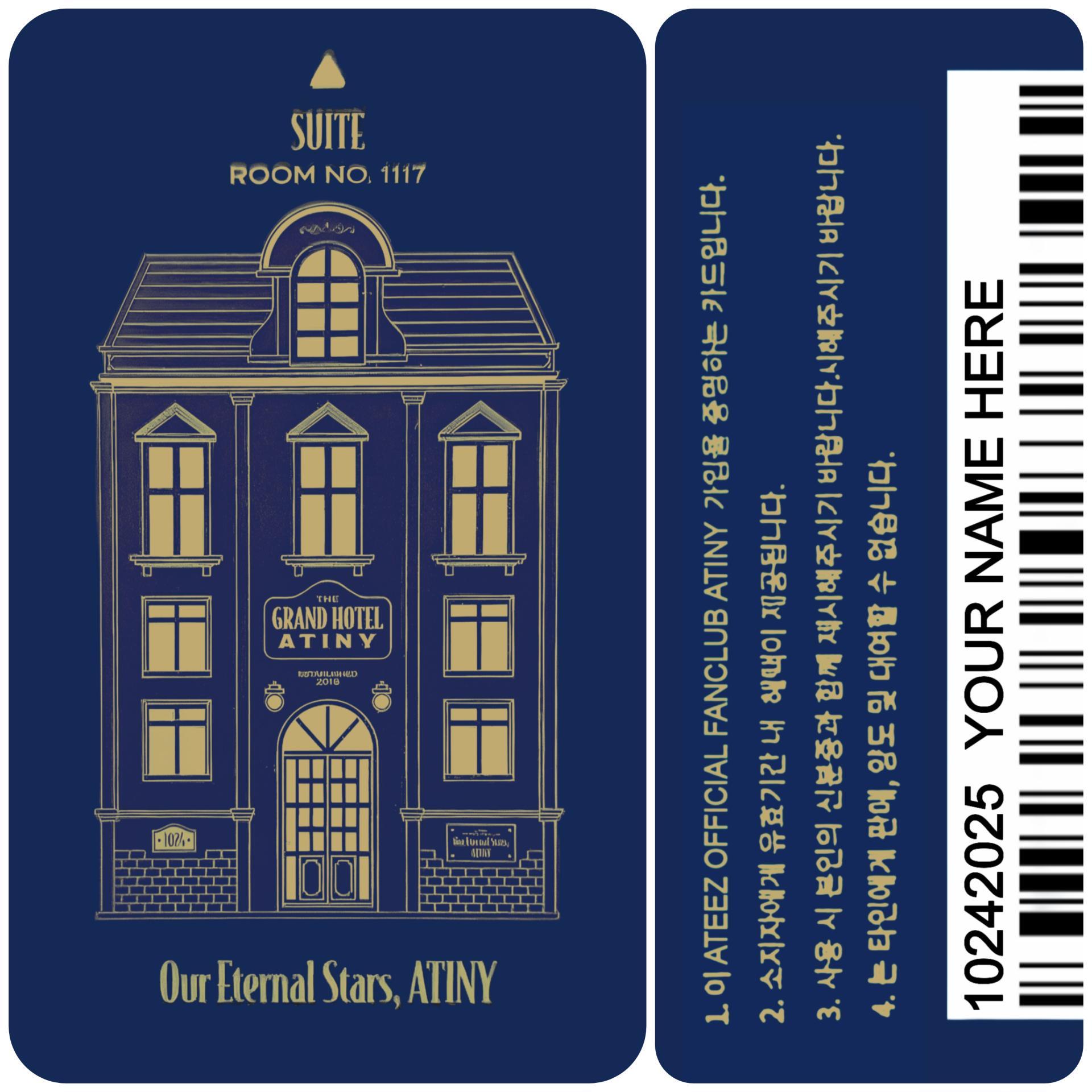 ATEEZ  - 2025 Personalized 6th Membership Card