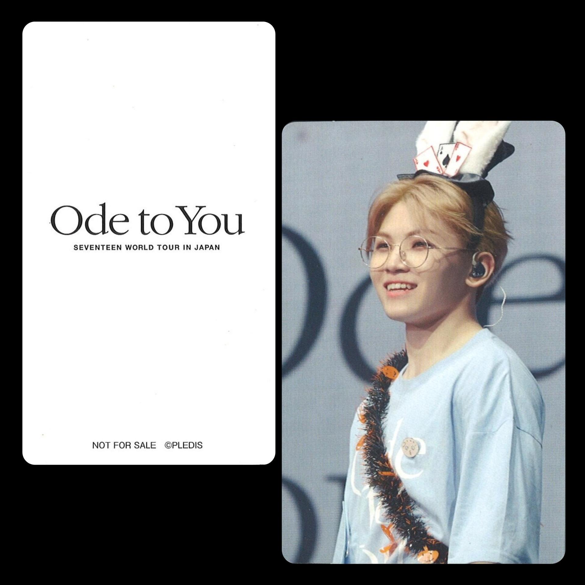 Seventeen: Woozi - Ode to You in Japan DVD/Blueray Photocards 