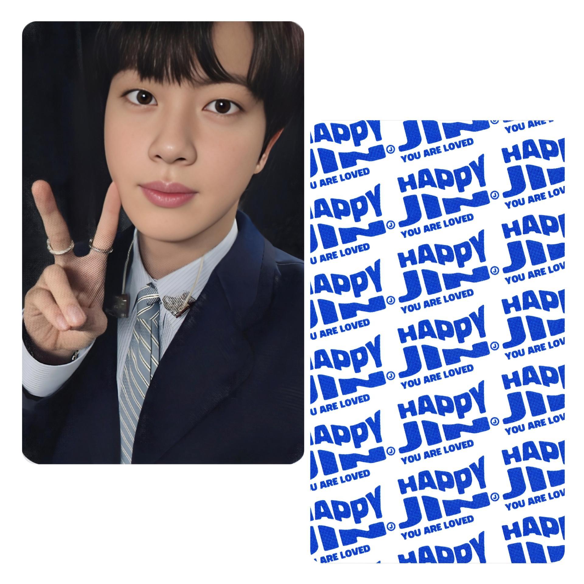 Jin : Happy - Vinyl Photo Card