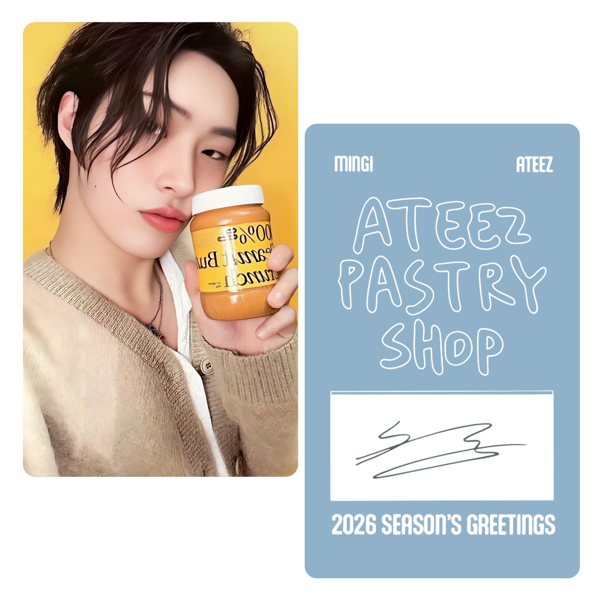 ATEEZ : Seasons Greetings 2026 : Pastry Shop Set B Photocards
