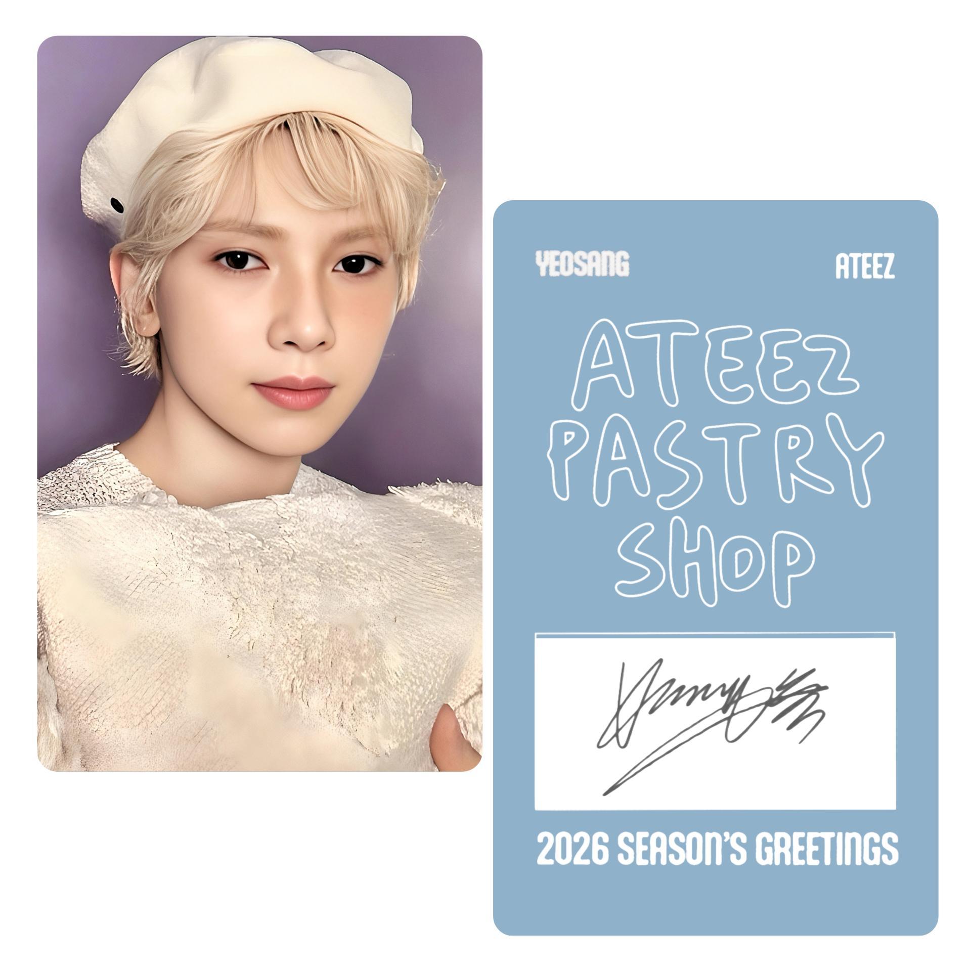 ATEEZ : Seasons Greetings 2026 : Pastry Shop Set B Photocards