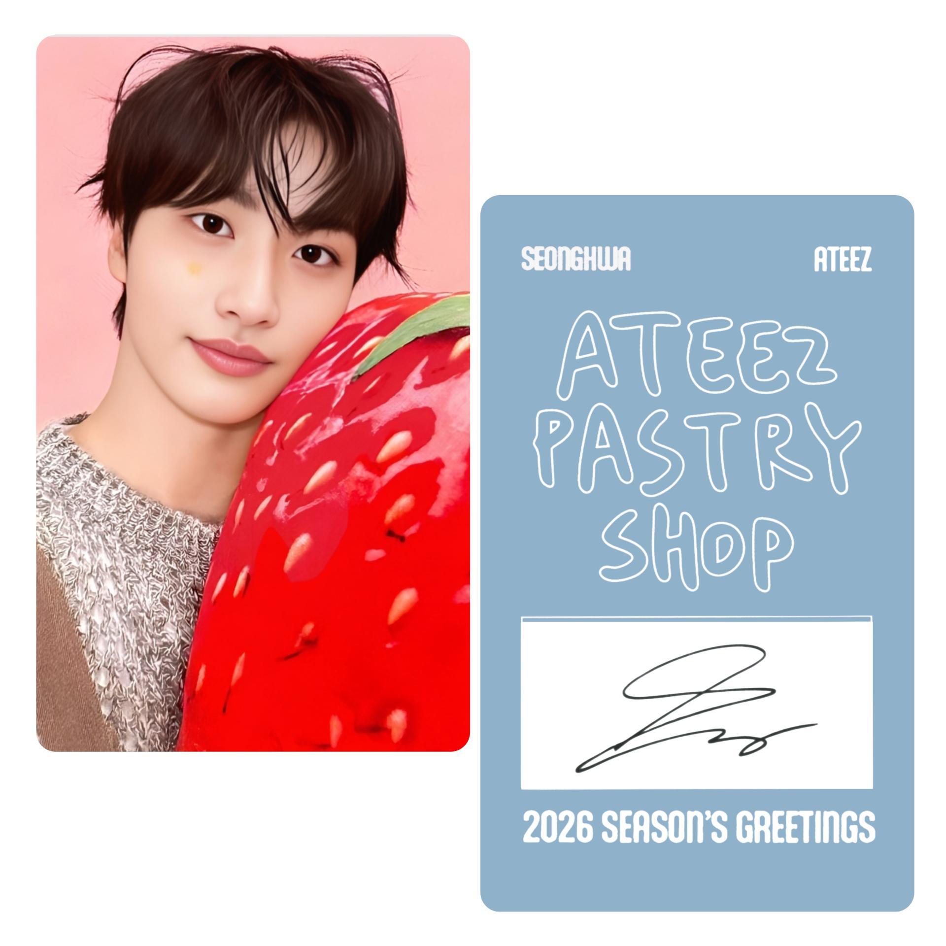 ATEEZ : Seasons Greetings 2026 : Pastry Shop Set B Photocards