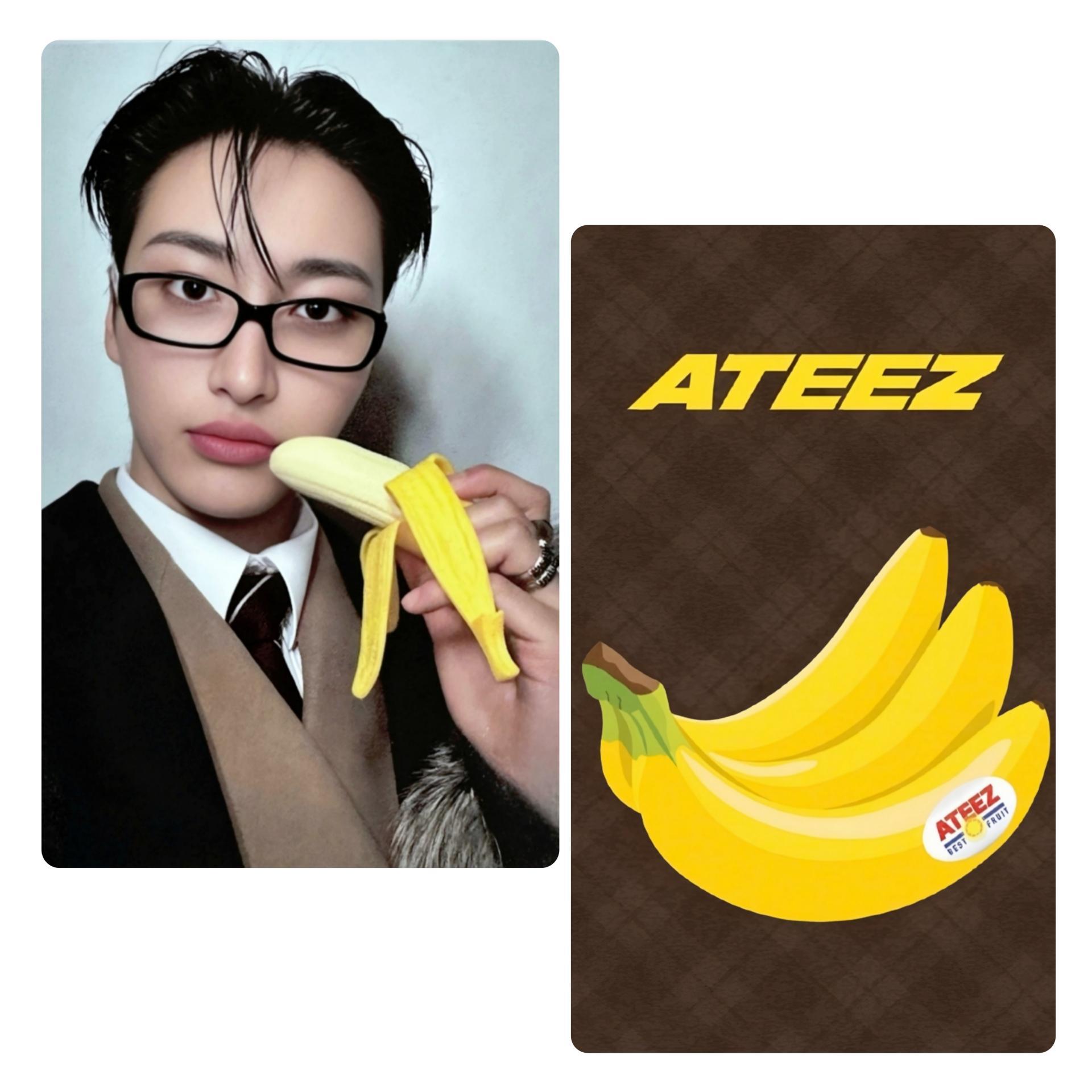 Ateez : Golden Hour 4 Pop Up exclusive Banana Photocards