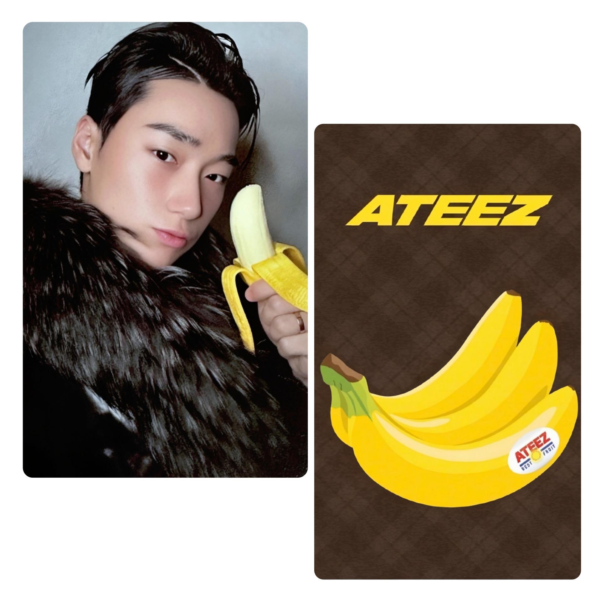 Ateez : Golden Hour 4 Pop Up exclusive Banana Photocards