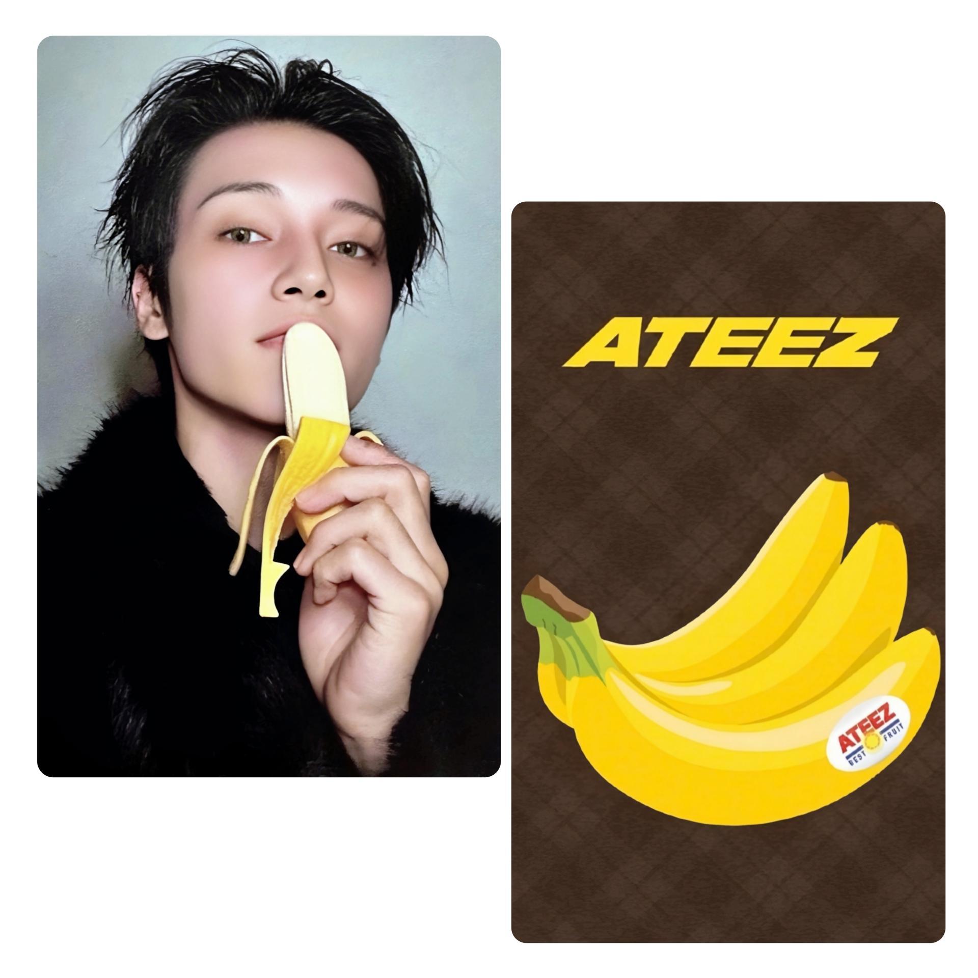 Ateez : Golden Hour 4 Pop Up exclusive Banana Photocards