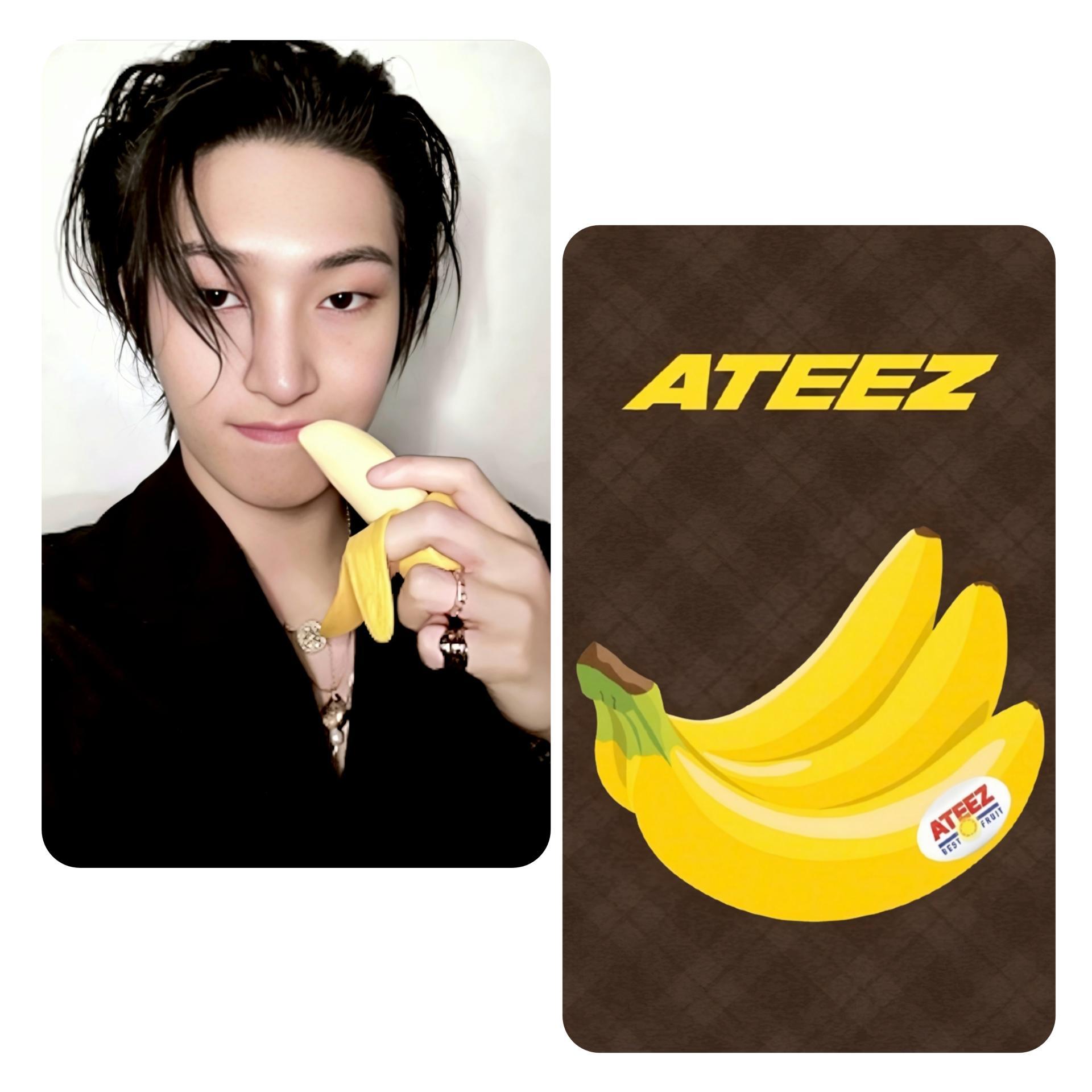 Ateez : Golden Hour 4 Pop Up exclusive Banana Photocards