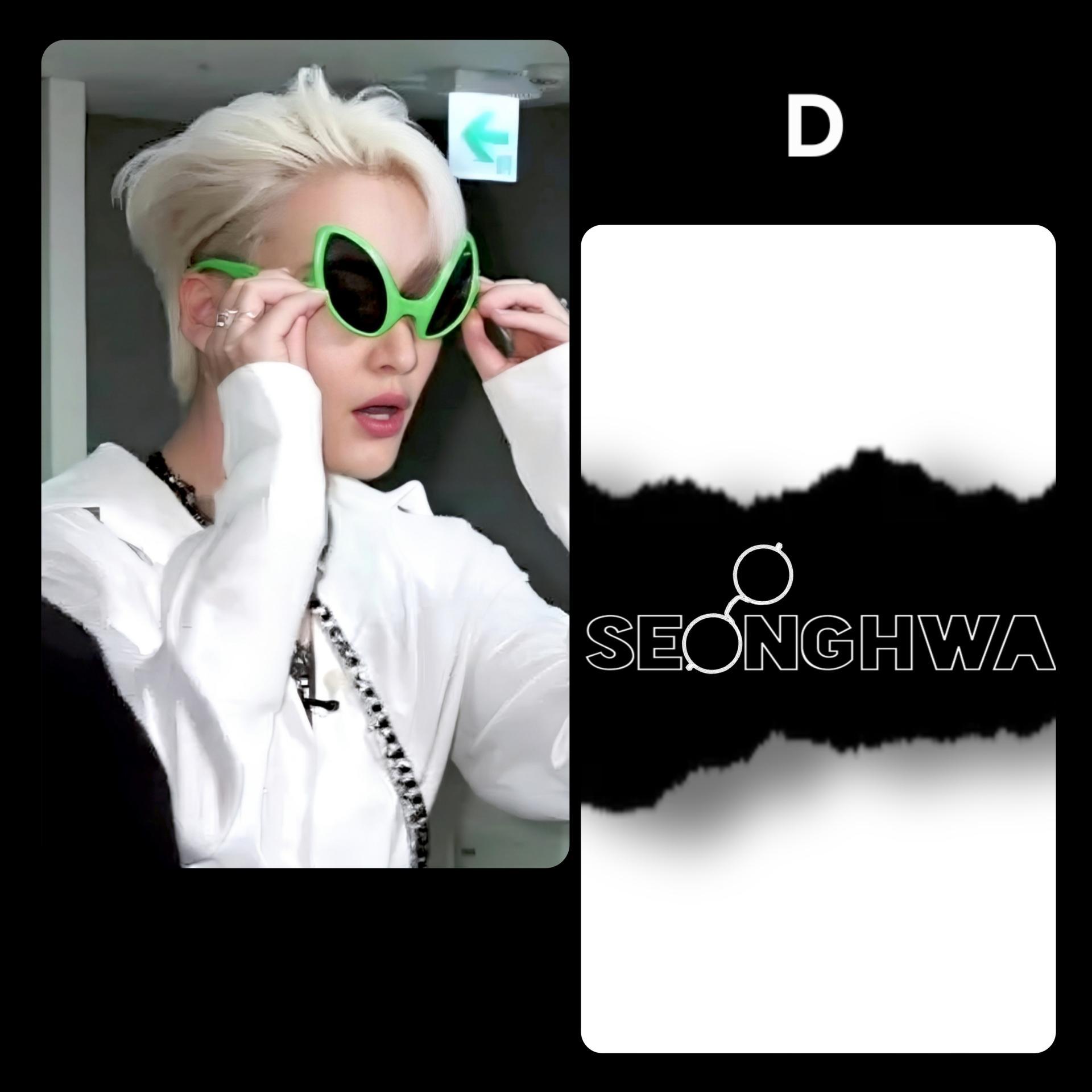 Ateez : Seonghwa in Glasses Photocards