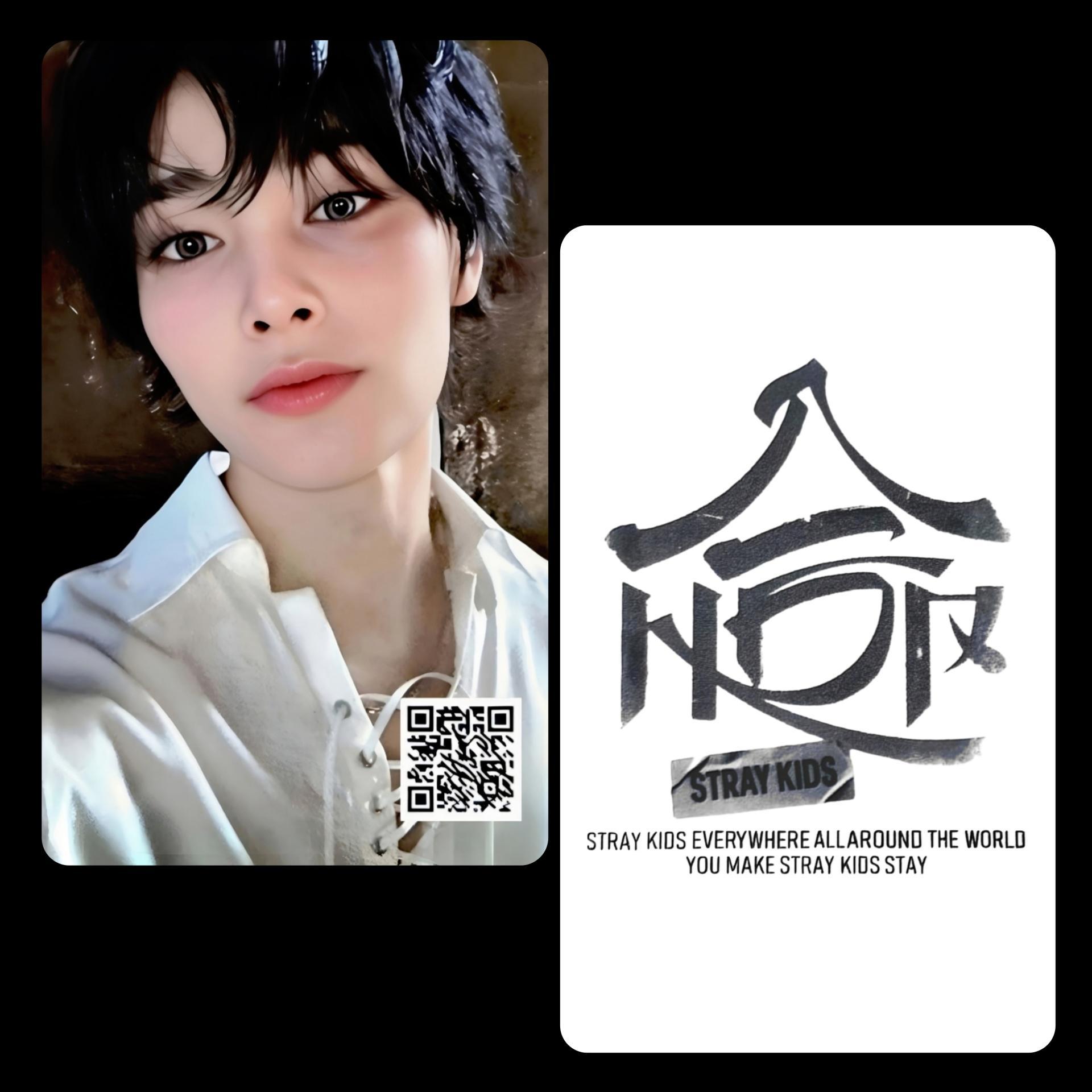 Stray Kids - Hop Real Touch Pop Up QR Photocards 