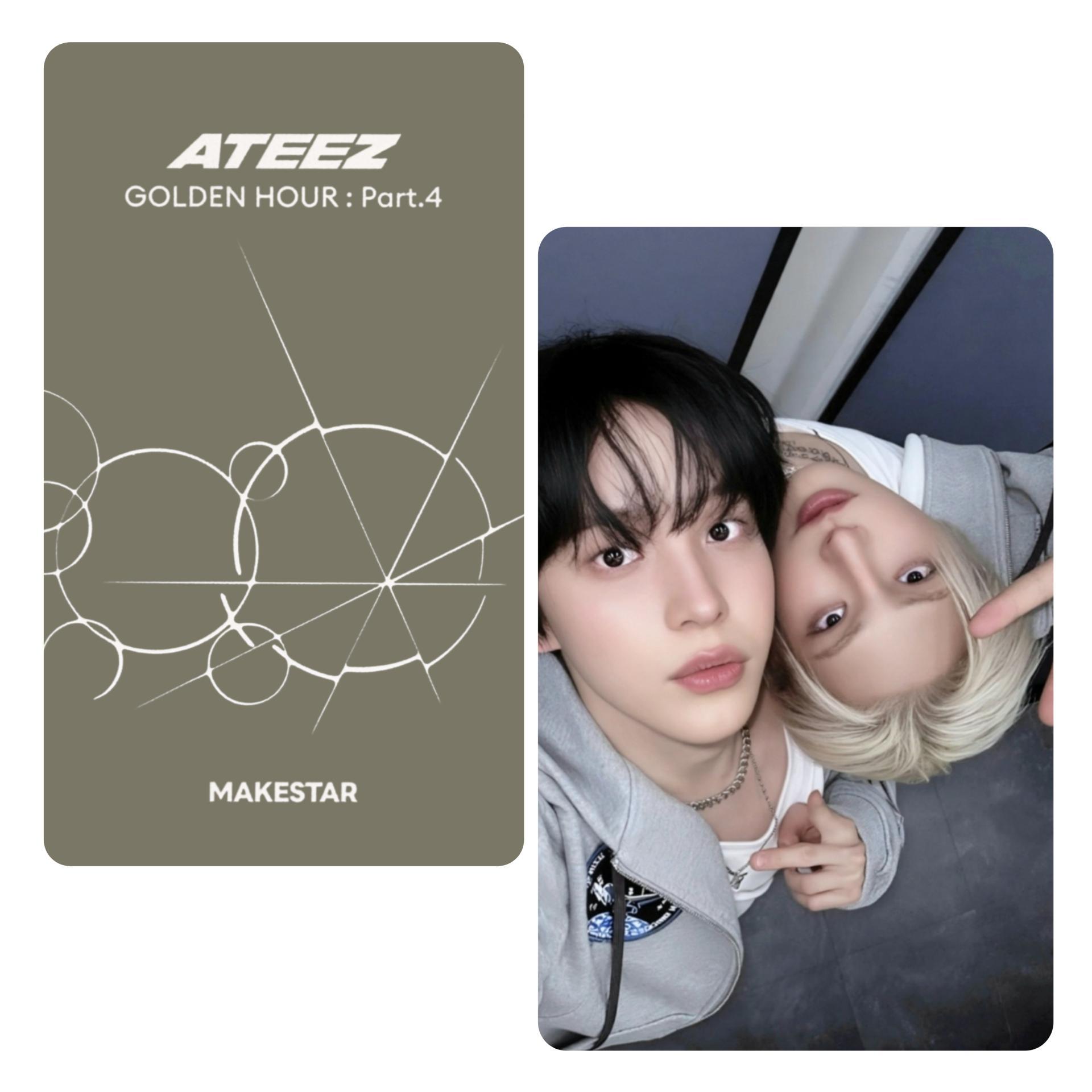 Ateez: Golden Hour Part 4 - Makestar Video Call Unit Photocards