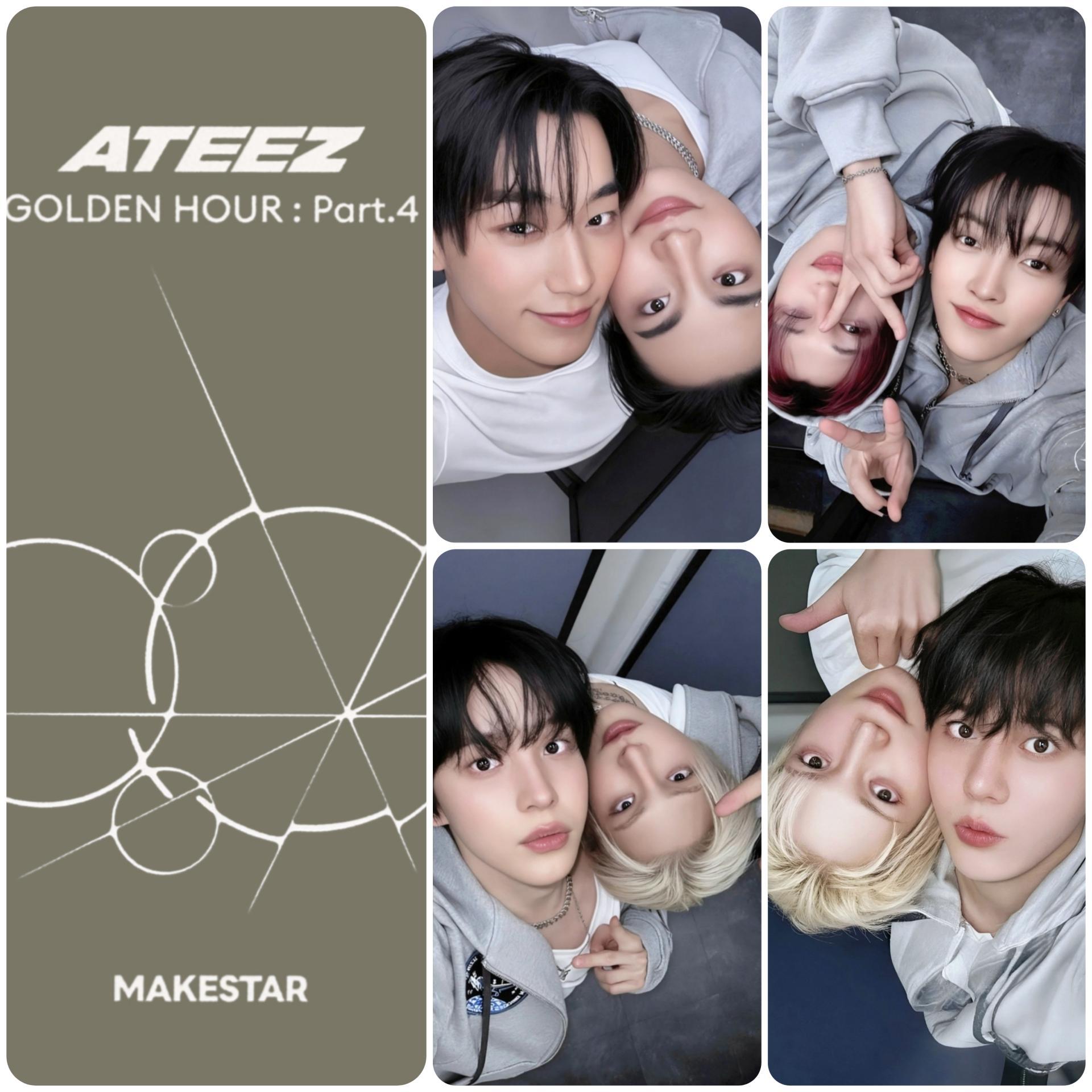 Ateez: Golden Hour Part 4 - Makestar Video Call Unit Photocards