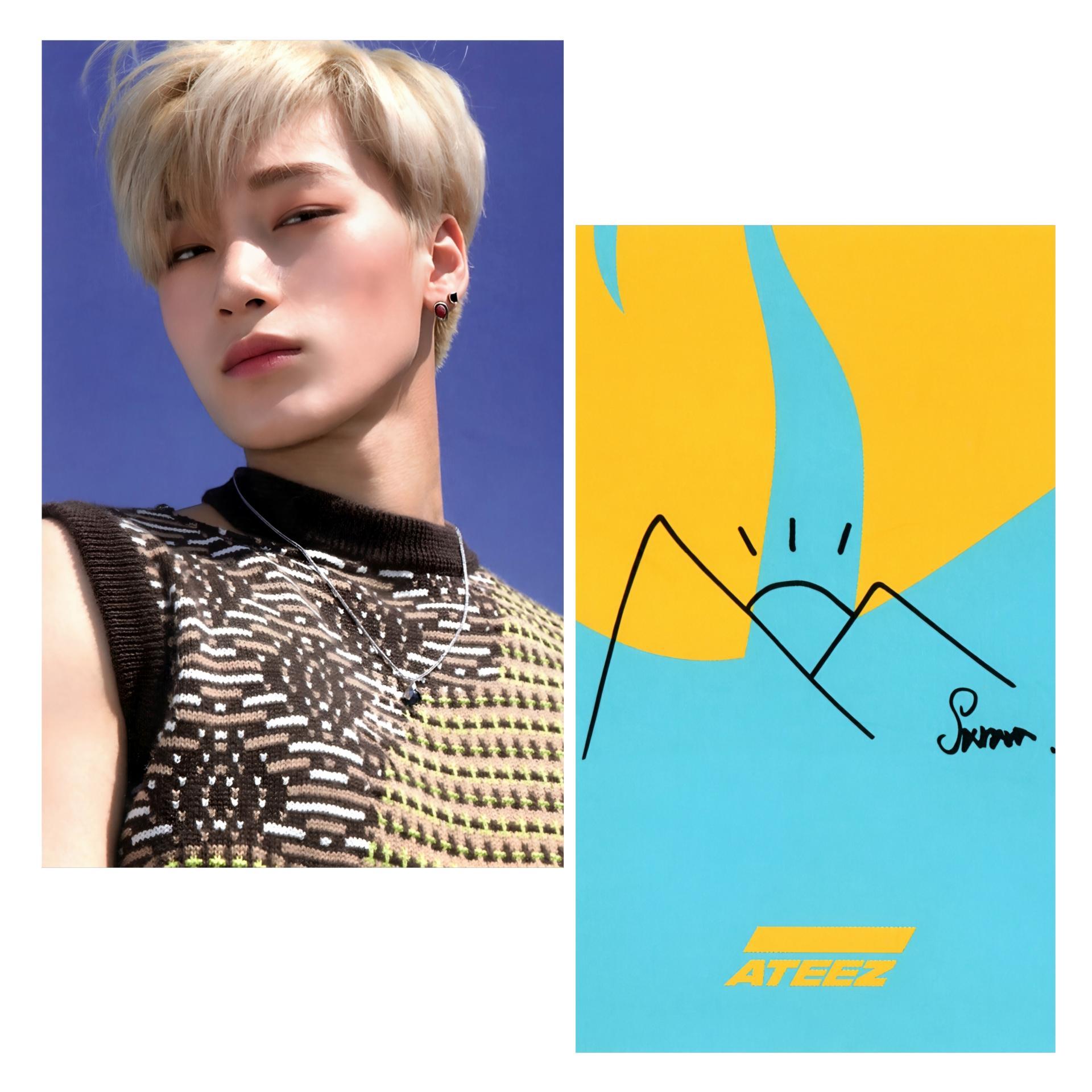 ATEEZ : Treasure Ep3 One to All Wave Ver - MMT POB Photocards