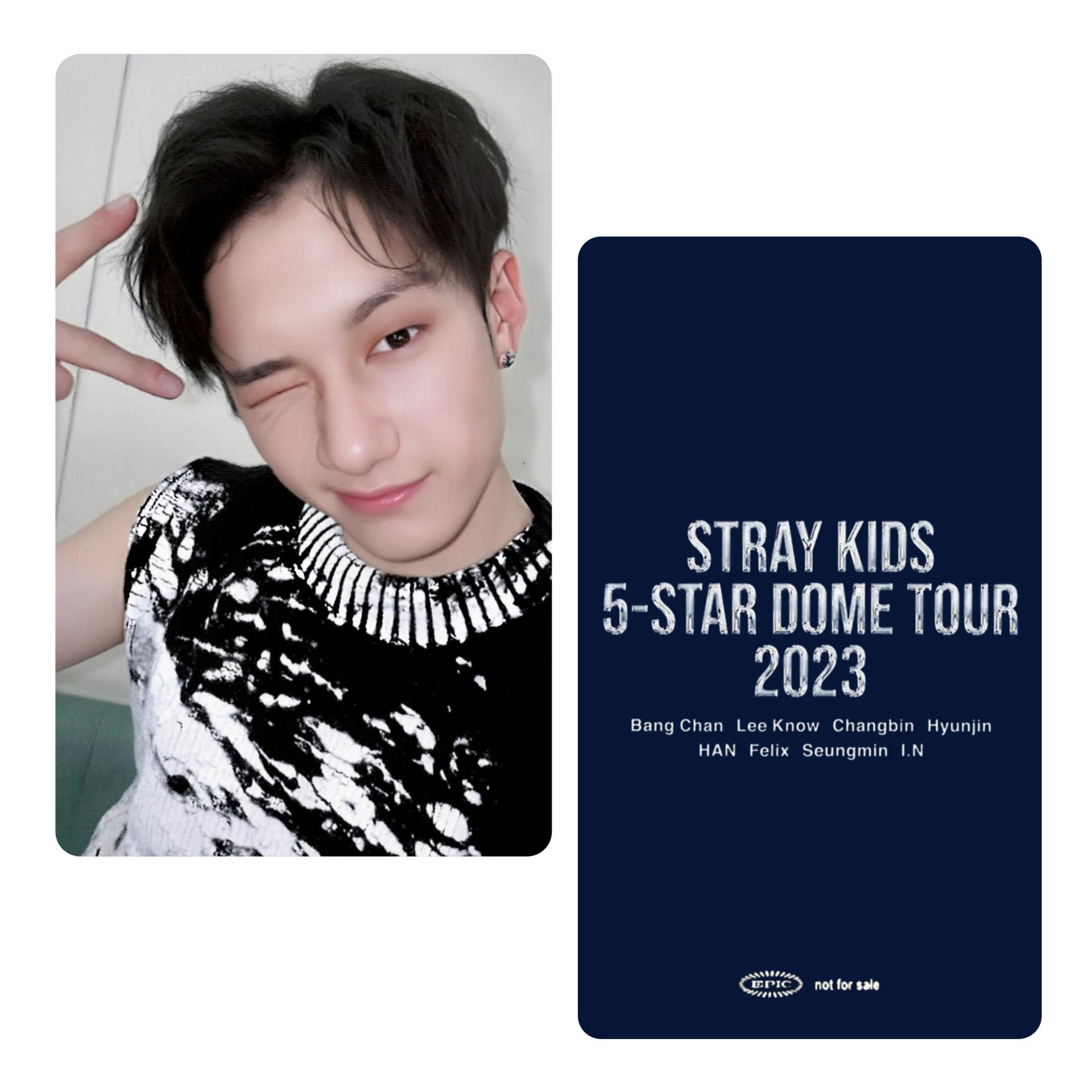 Stray Kids - 5 Star Dome Tour Venue Purchase Bonus Bang Chan Photocards 