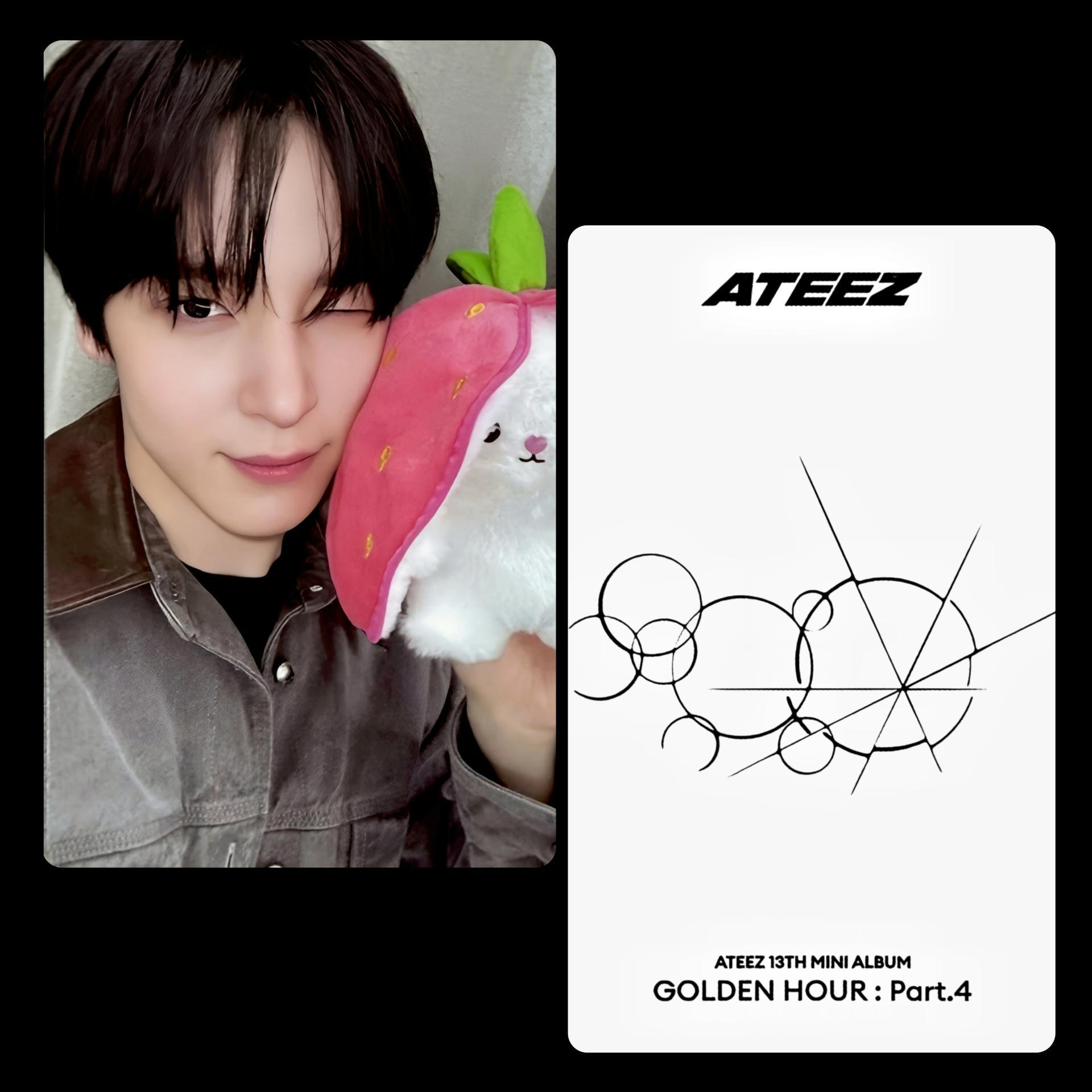 ATEEZ : Golden Hour 4 Poca Album Strawberry Bunny POB Photocards