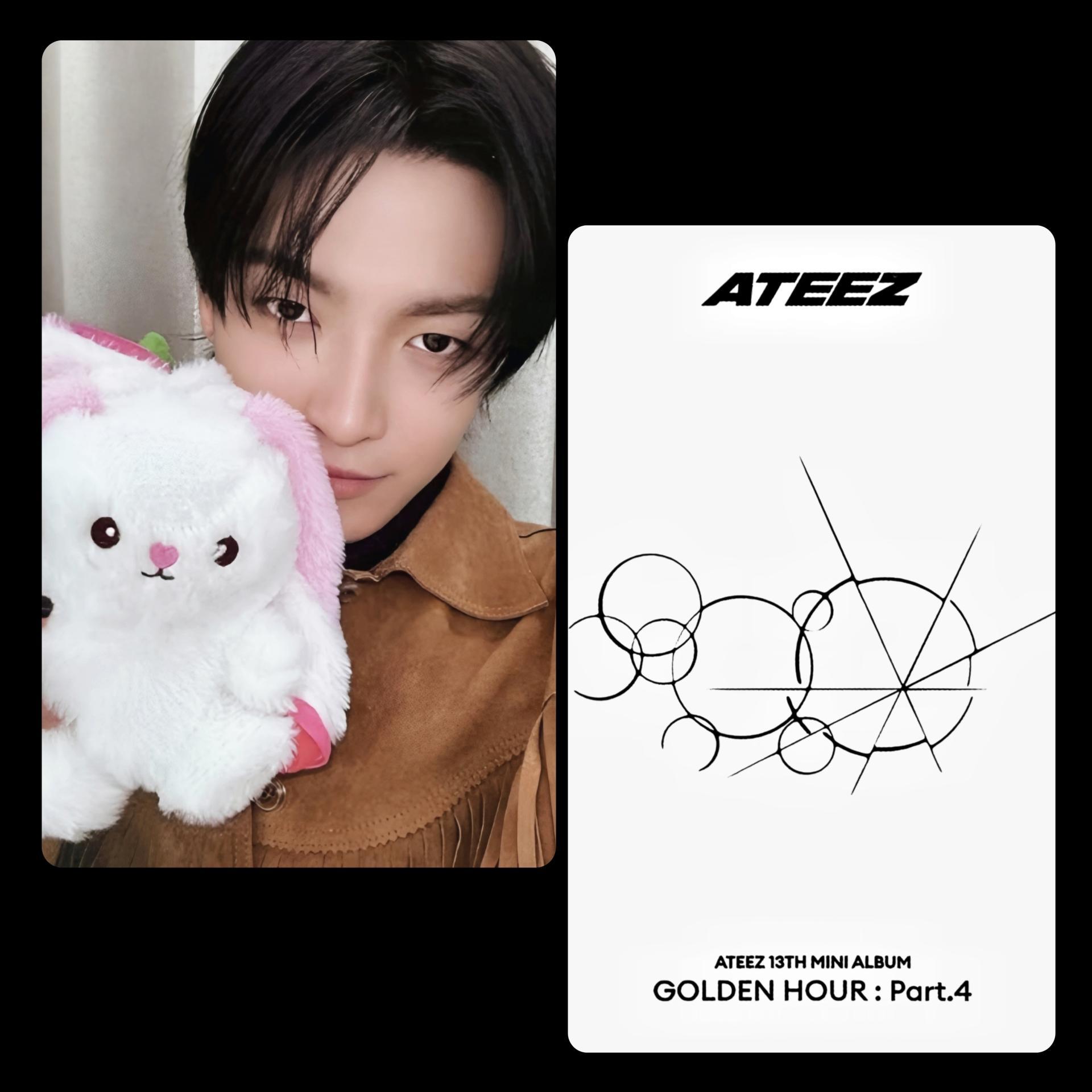 ATEEZ : Golden Hour 4 Poca Album Strawberry Bunny POB Photocards
