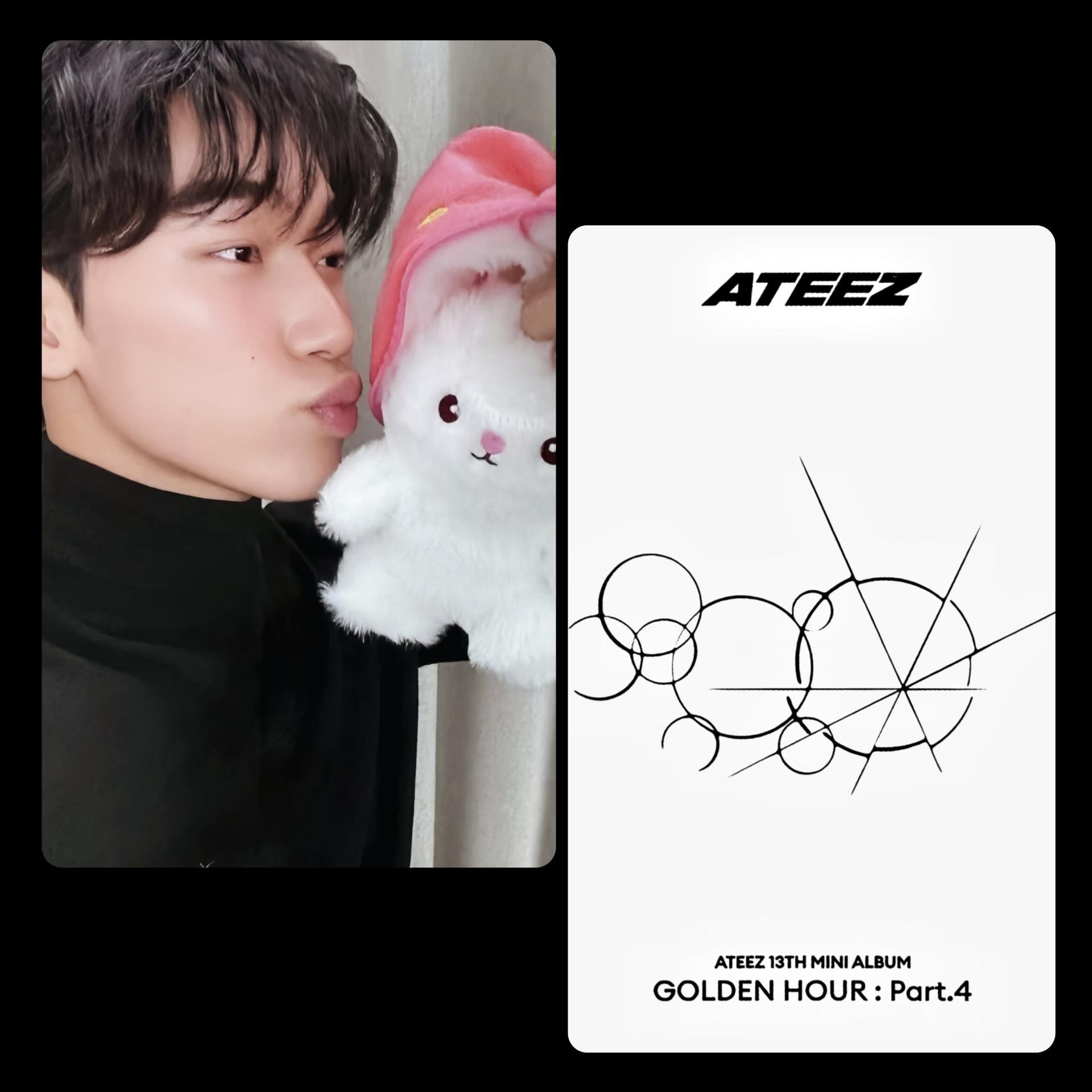 ATEEZ : Golden Hour 4 Poca Album Strawberry Bunny POB Photocards