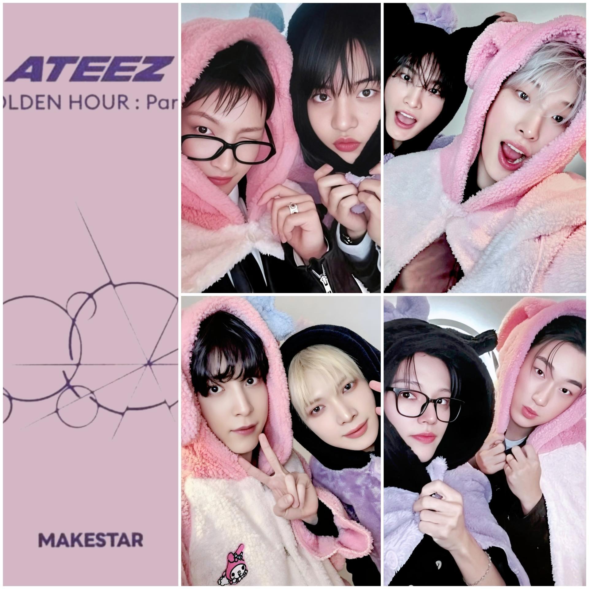 ATEEZ : Golden Hour 4 Makestar 5th Fansign Unit Photocards