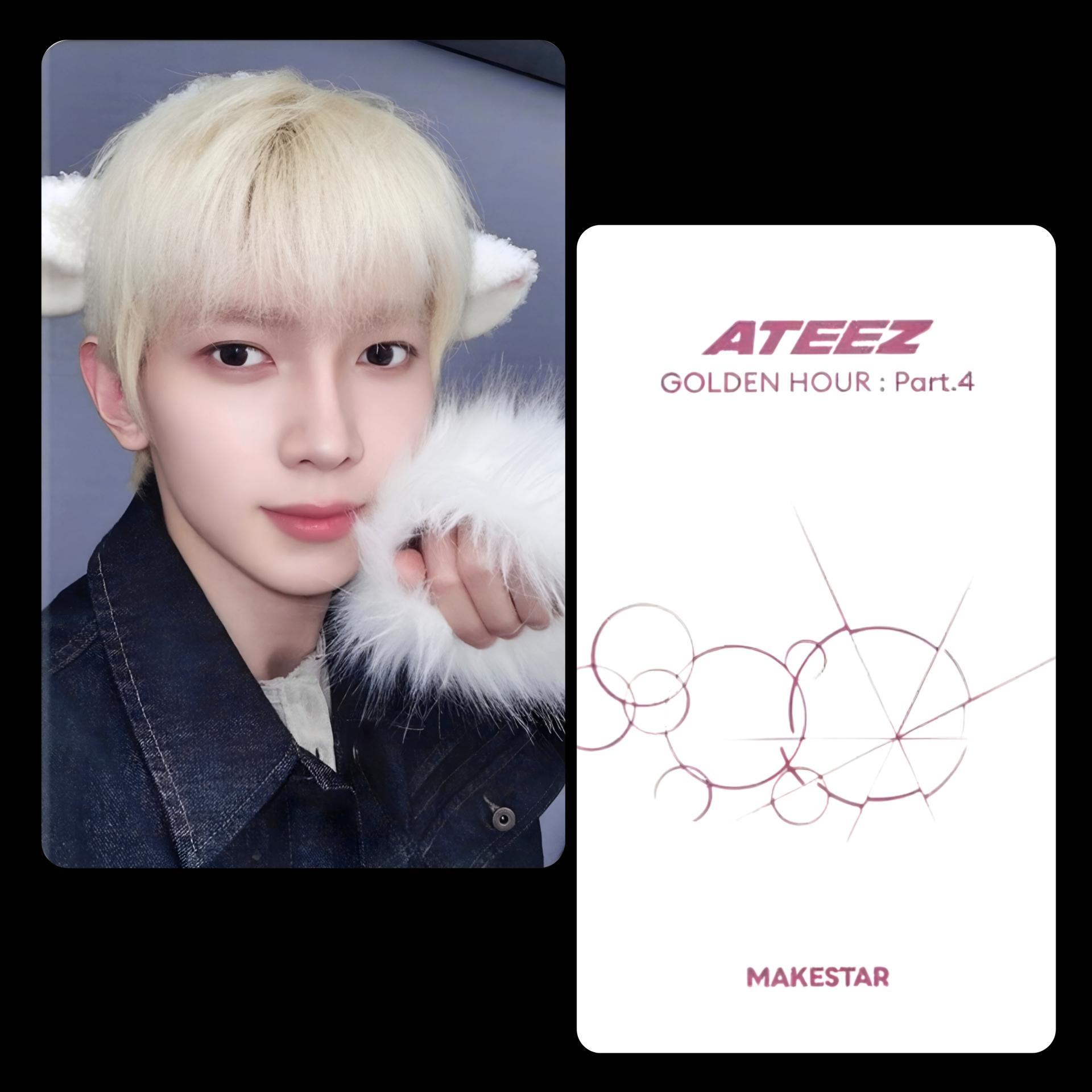 ATEEZ : Golden Hour 4 Makestar Fan Call Photocards