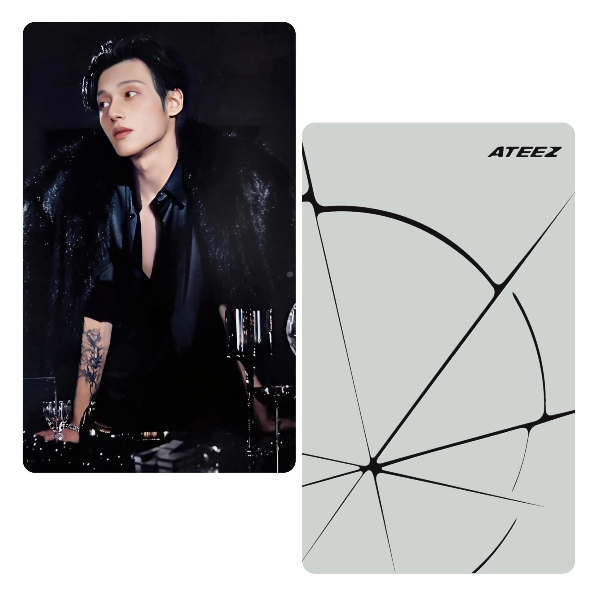Ateez : Golden Hour 4 Pocca Tattoo Wooyoung Album Photocards