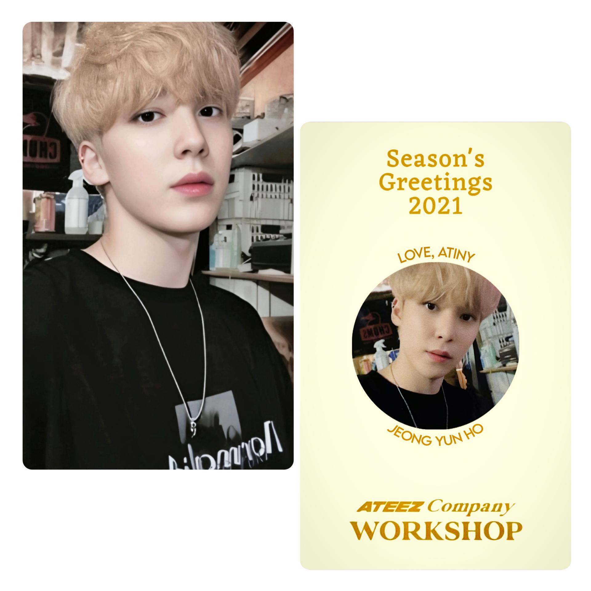 Ateez : Seasons Greetings 2021 - Yunho Photocards