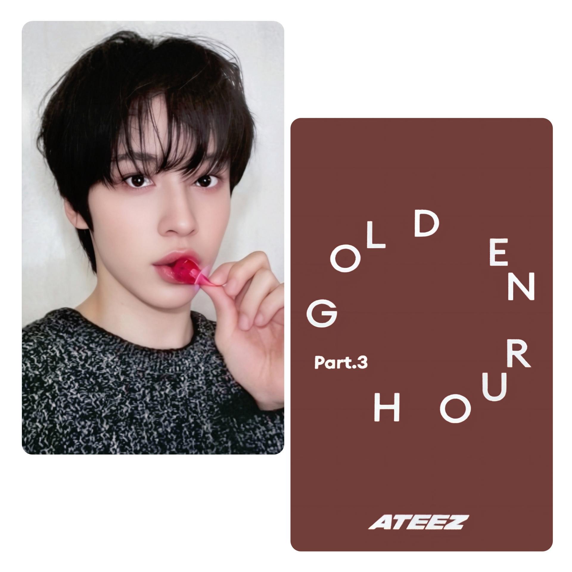 Ateez : Golden Hour 3 Apple Music LD Candy Ver Photocards Yunho