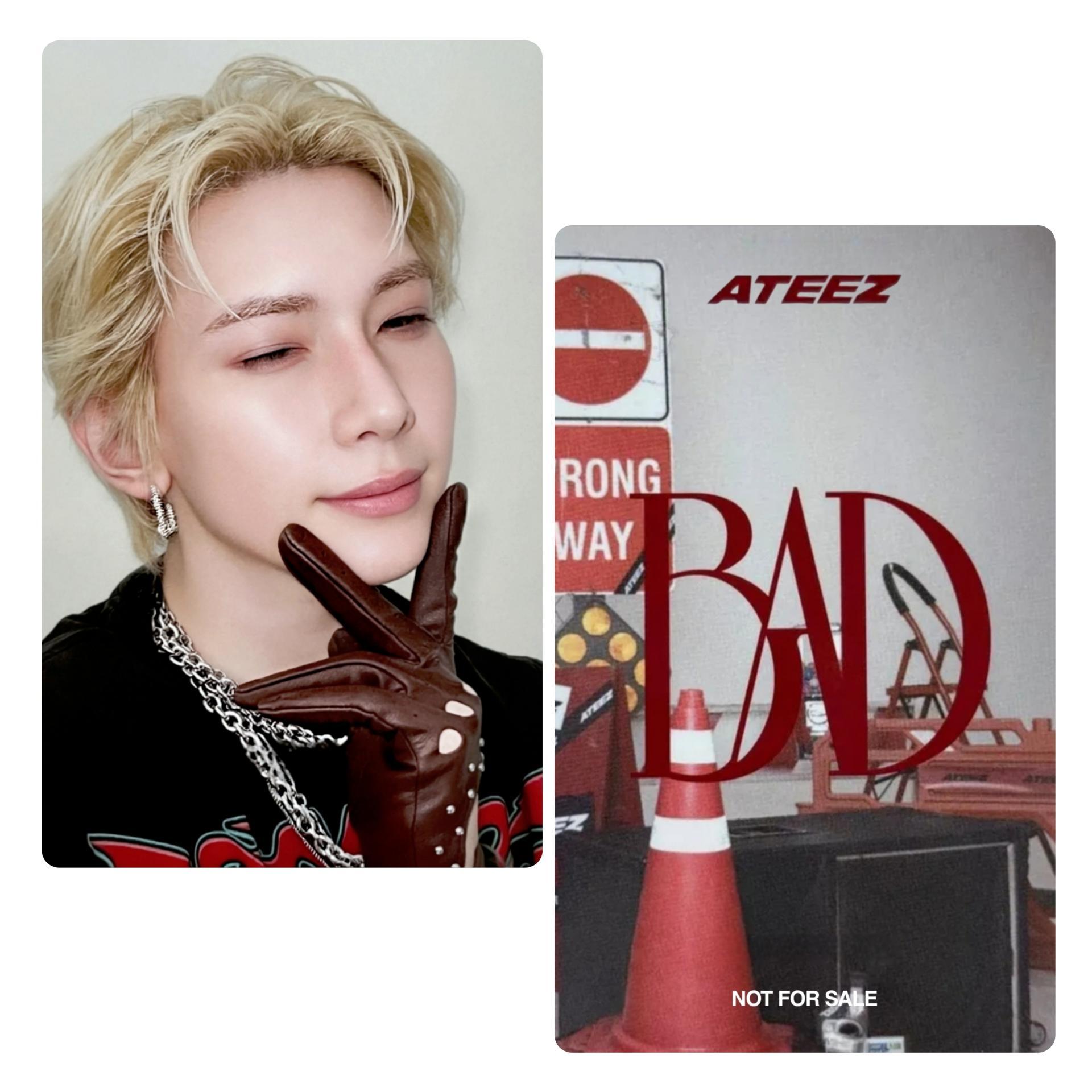 Ateez : BAD - Japan Fan Club Ver 1 Photocards Yeosang