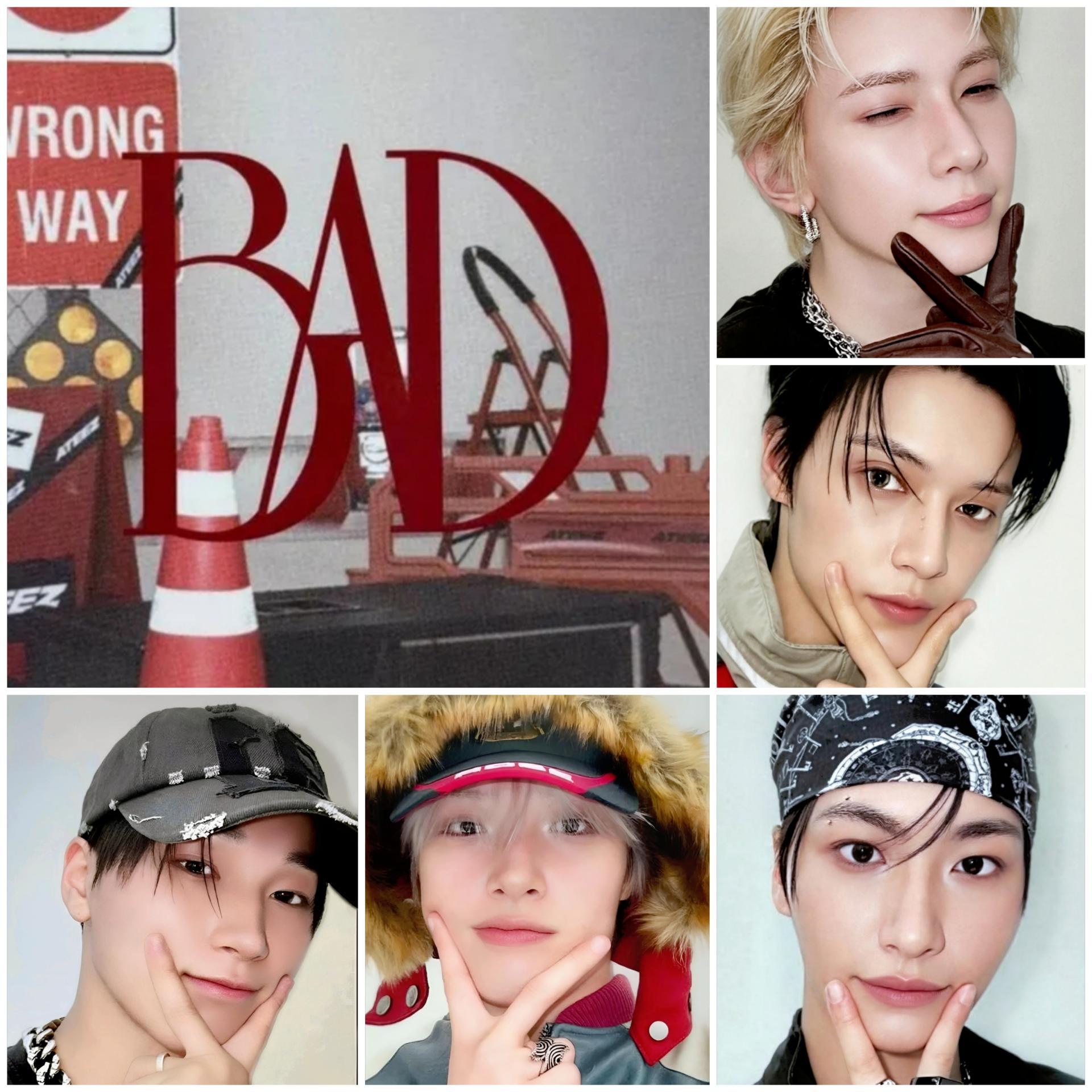 Ateez : BAD - Japan Fan Club Ver 1 Photocards