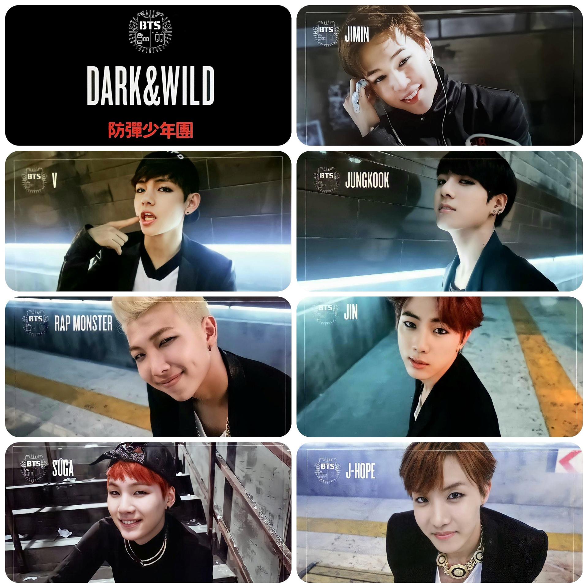 BTS Dark & Wild Photocards