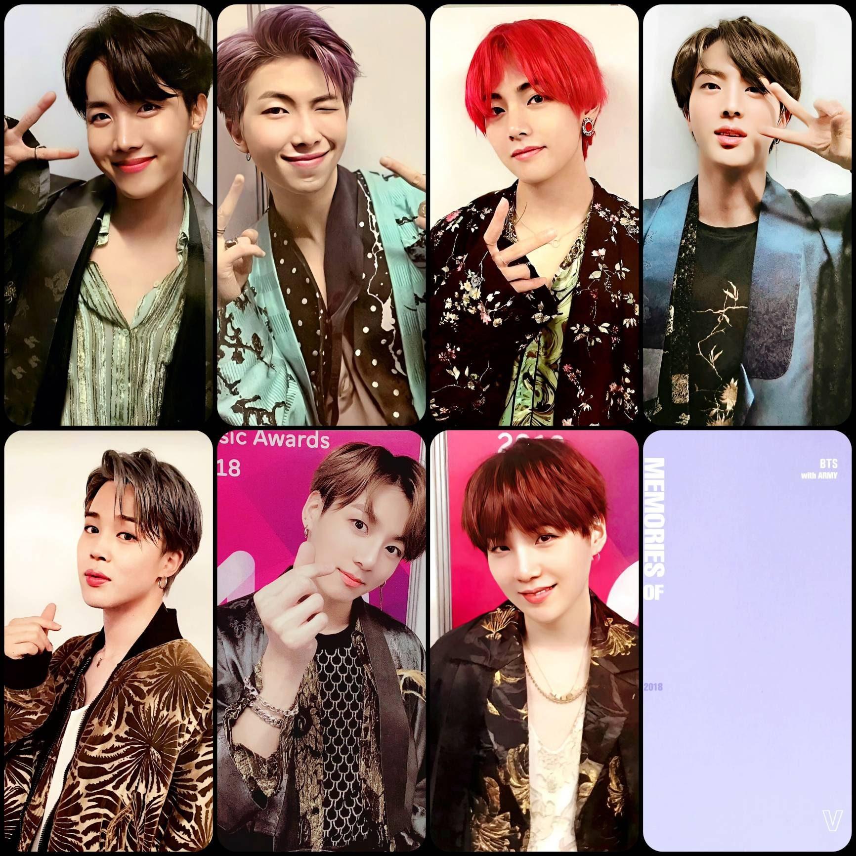 BTS Memories of 2018 Blue Ray Photocards