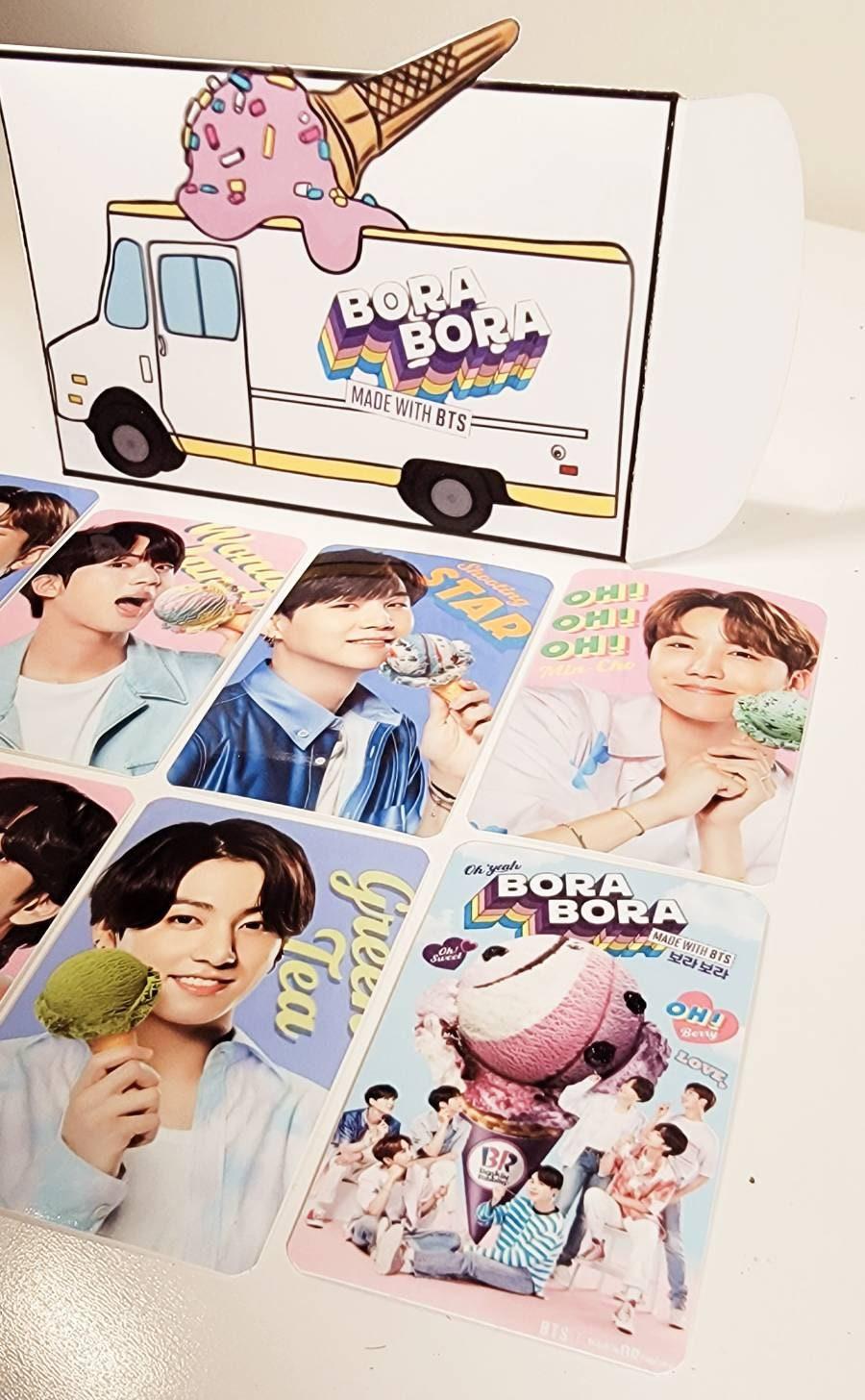 BTS x Baskin Robbins  Photo Cards