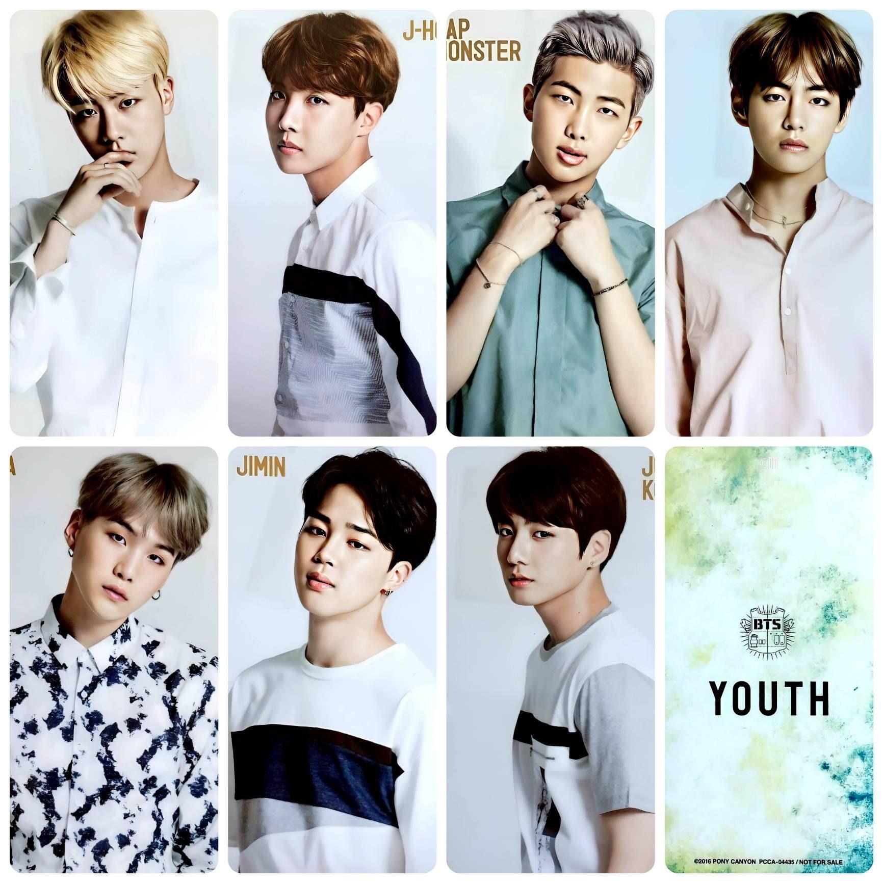 BTS Youth Japan Photo Cards