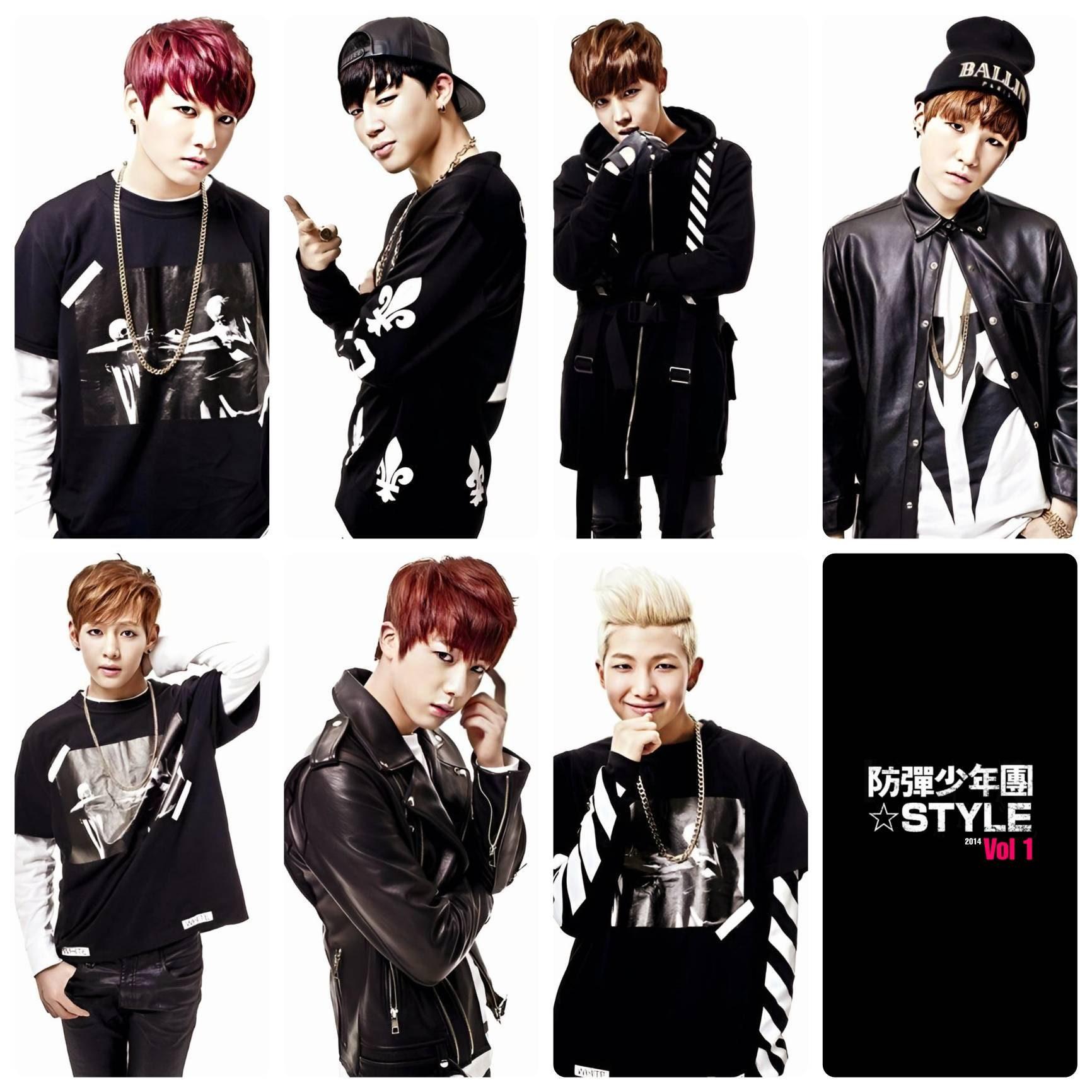 BTS Oricon Style 2014 Photo Cards