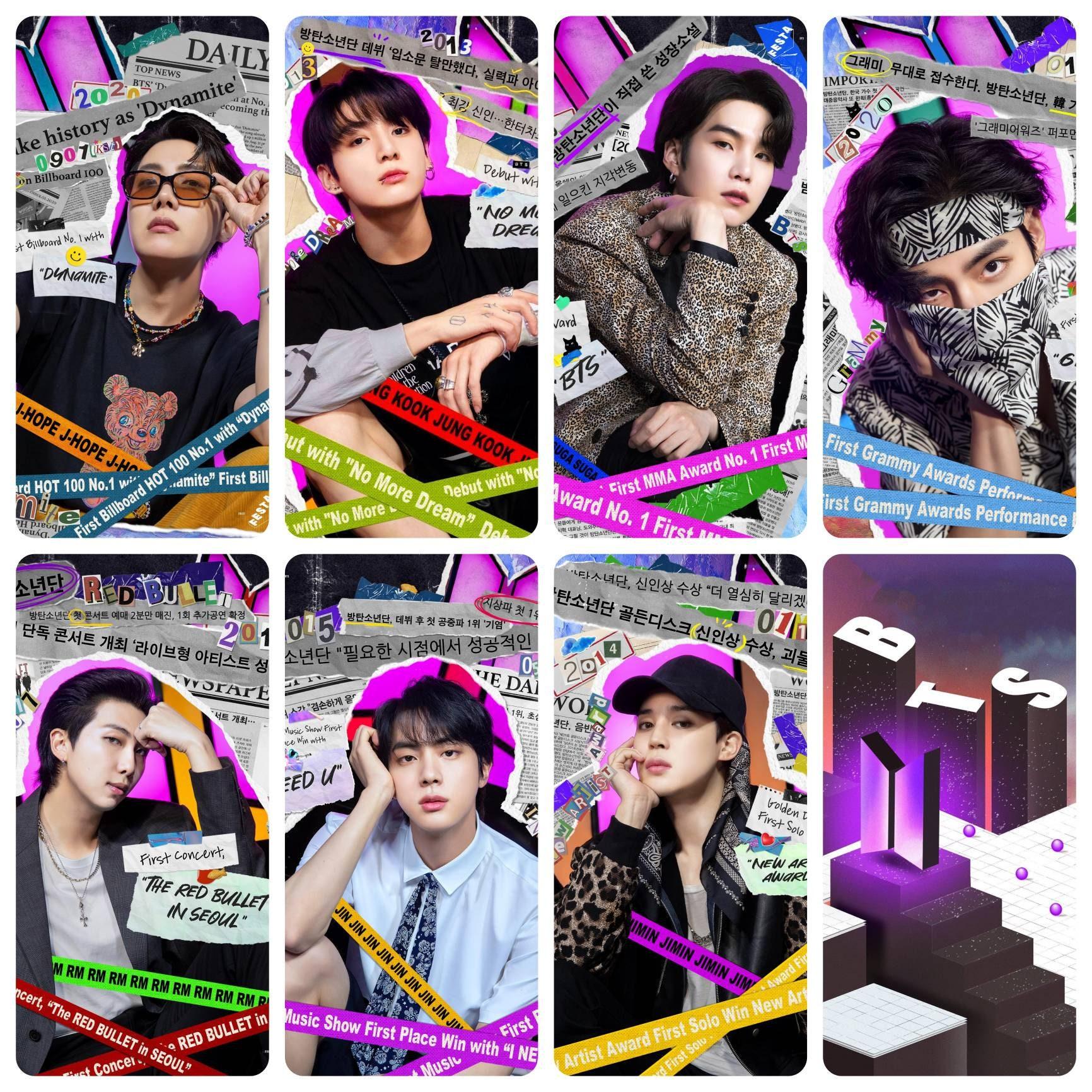 BTS Festa 2022 Collage Photocards