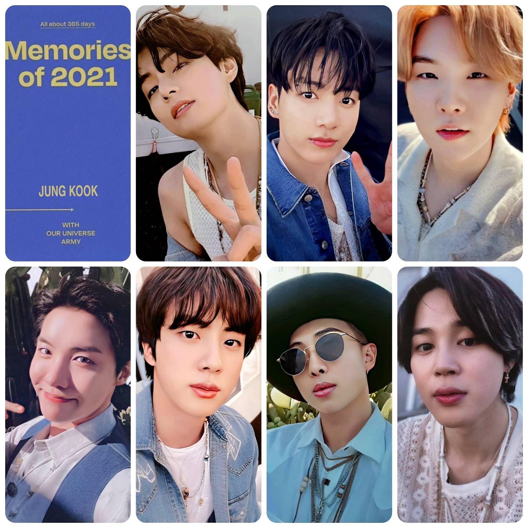 BTS Memories 2021 DVD Photocards
