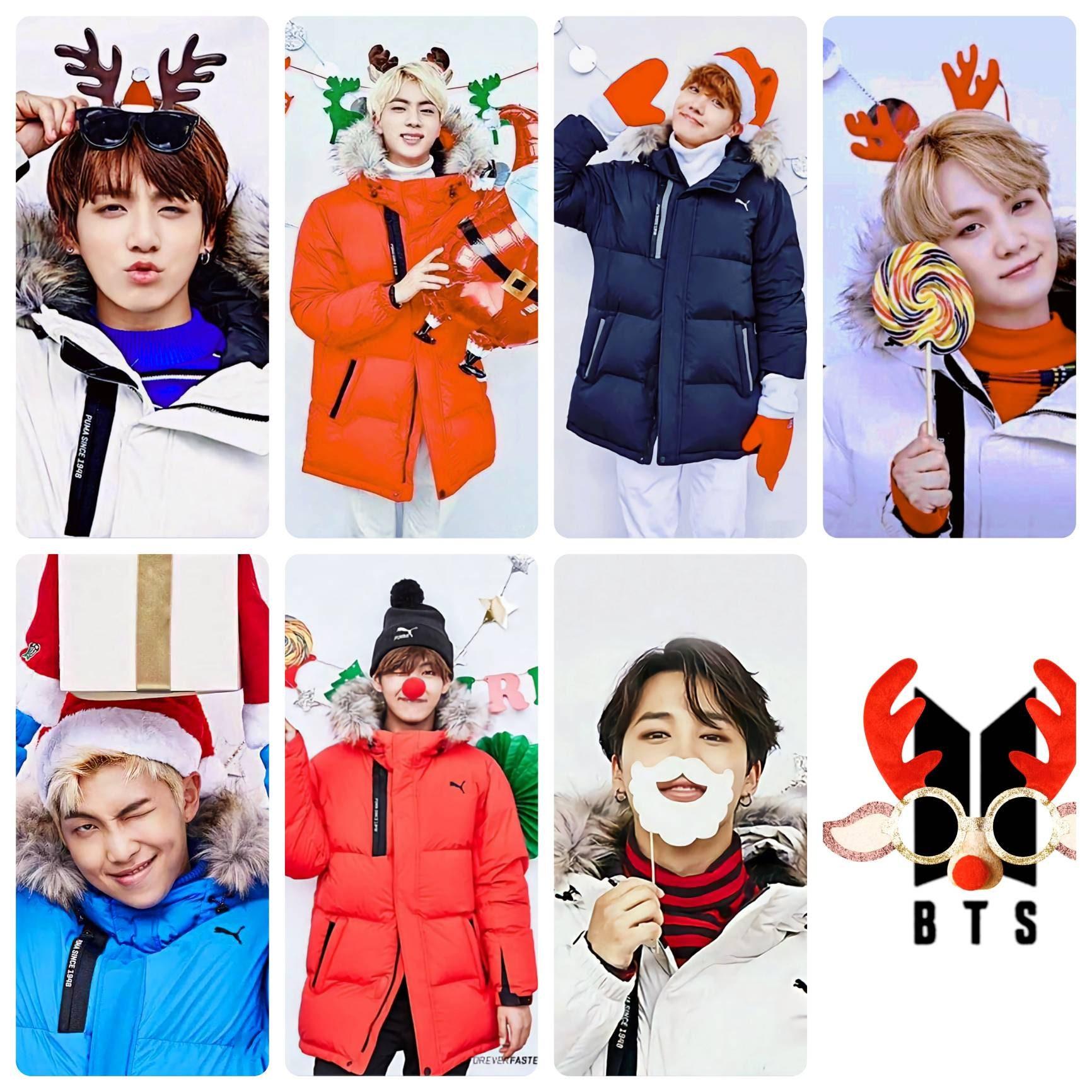 BTS Puma 2017 Christmas Photocards