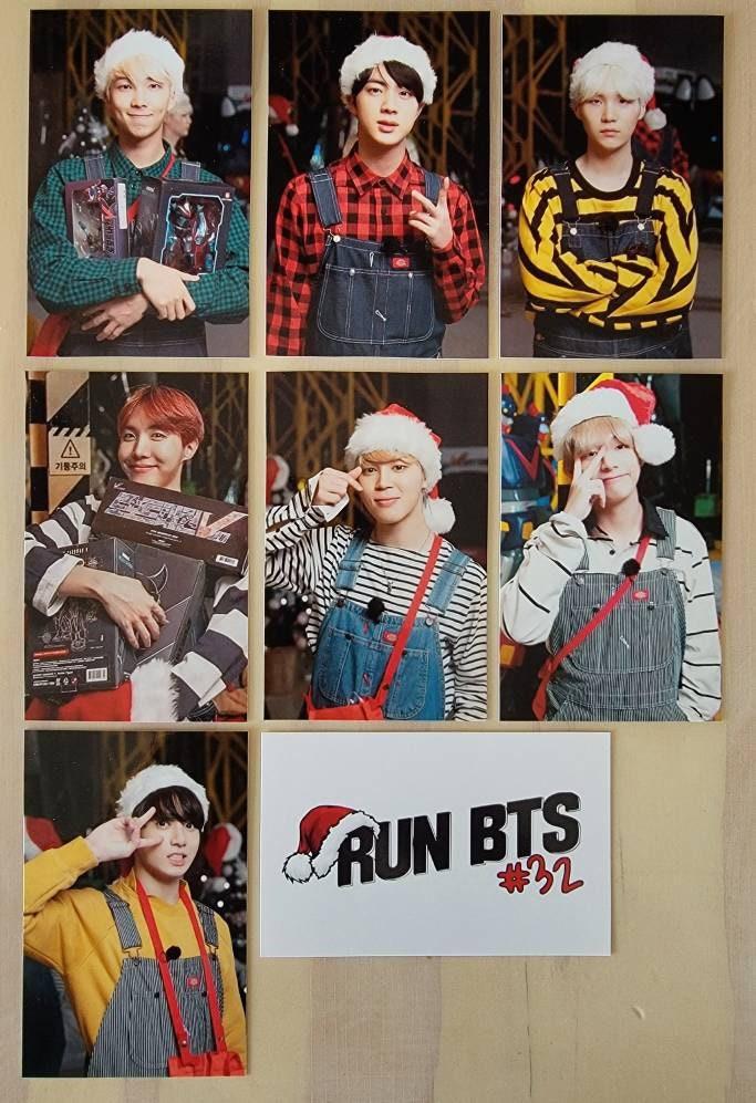Run BTS episode 32 Christmas Photocards