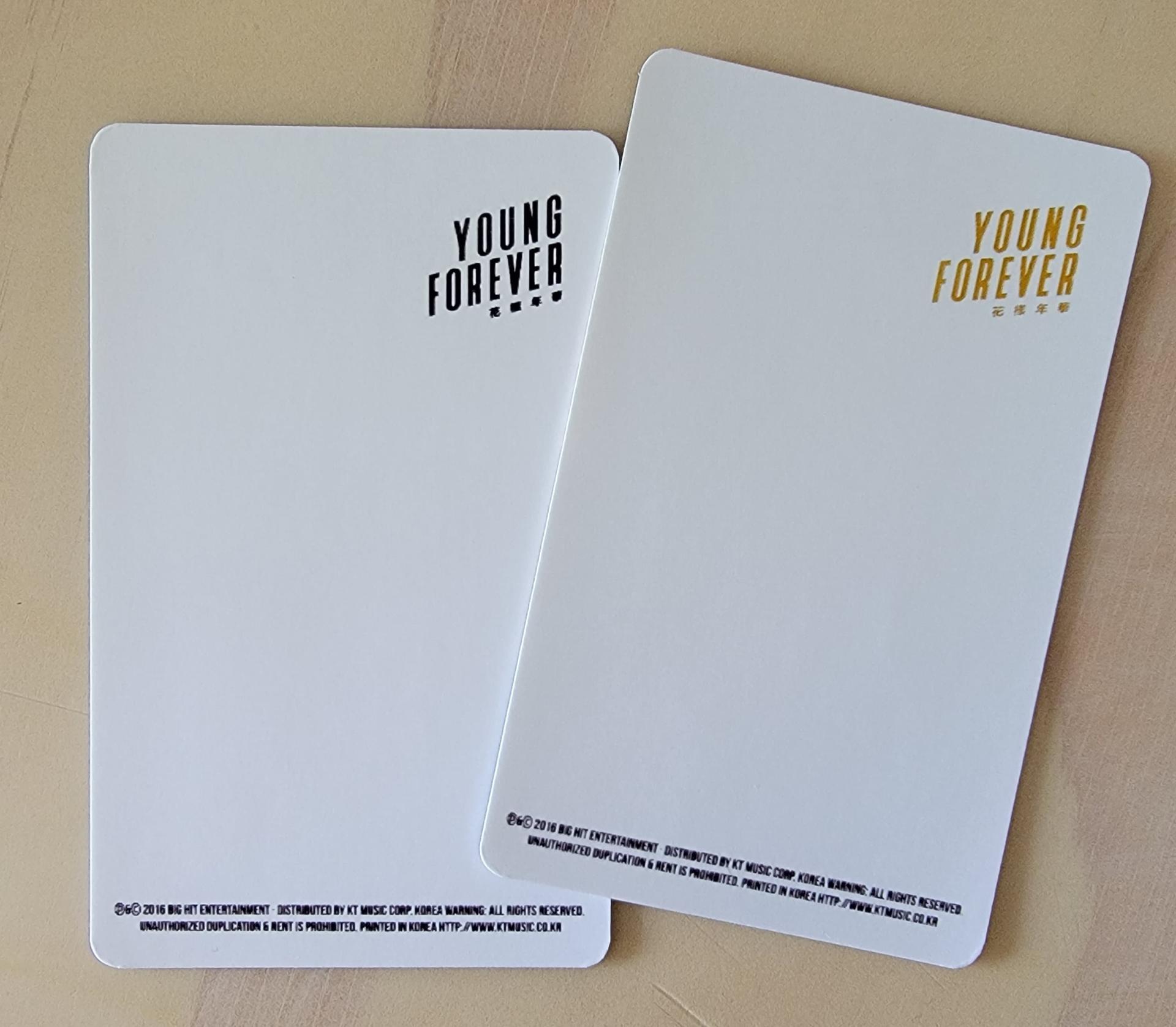 BTS Young Forever Day/Night Photo Cards