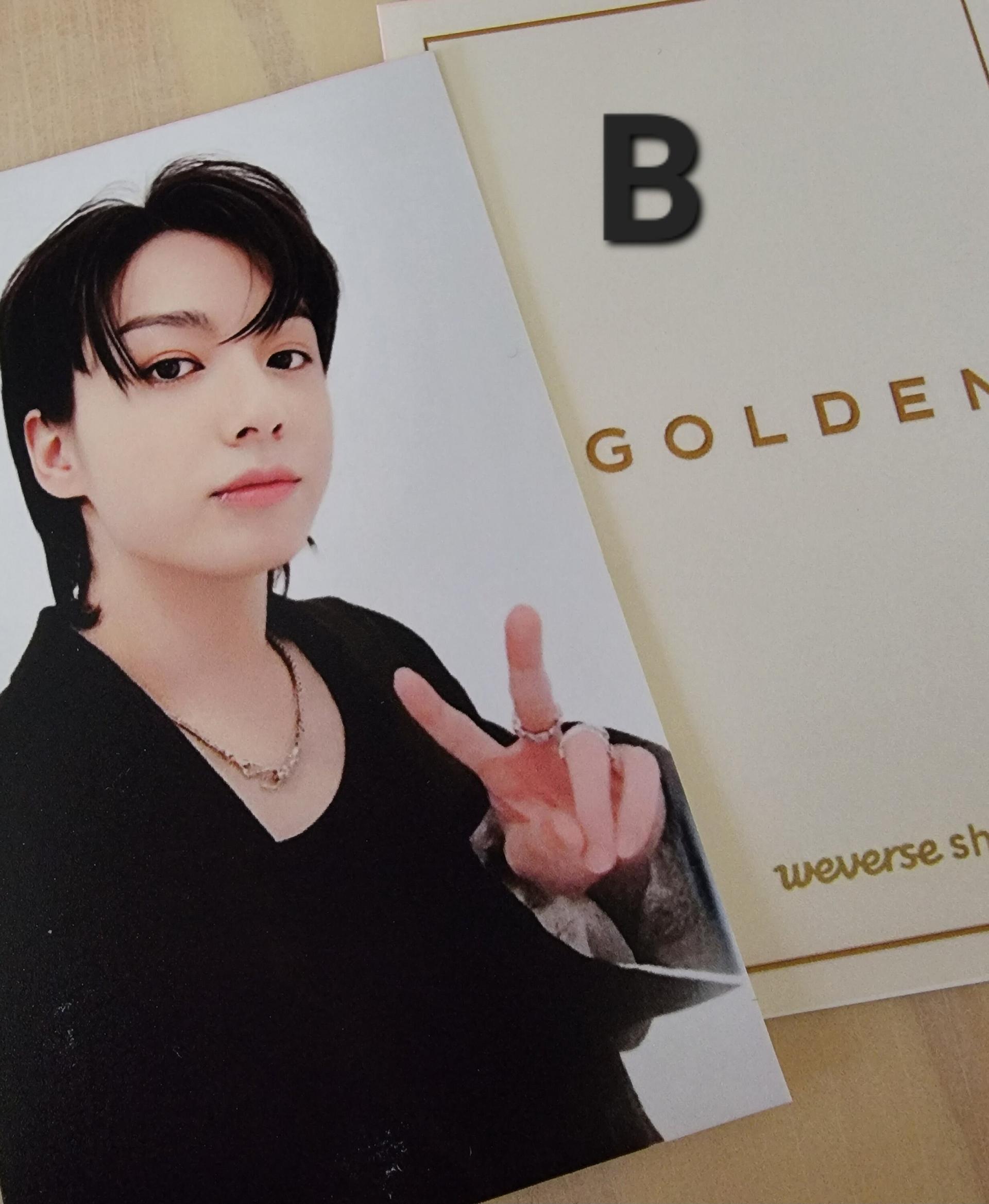 Jungkook - Golden : WE Live Onstage Lucky Draw Photo Cards