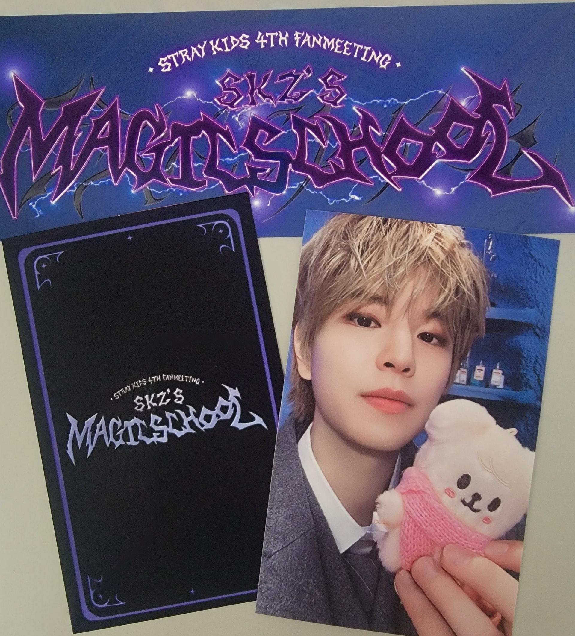 Stray Kids - Magic School 4th fanmeeting Skzoo Pop-Up reward photocards