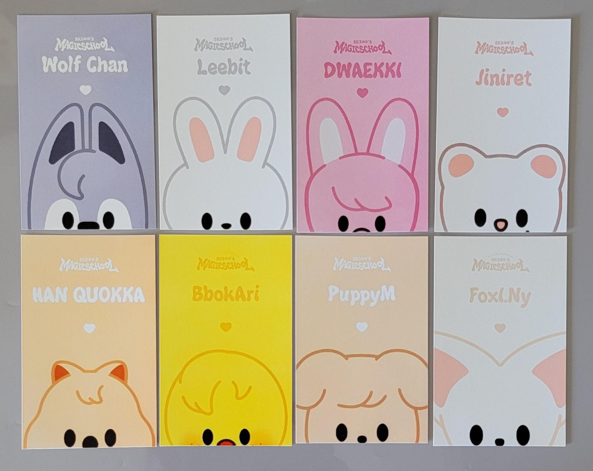 Stray Kids - Magic School 4th fanmeeting Skzoo Pop-Up reward photocards