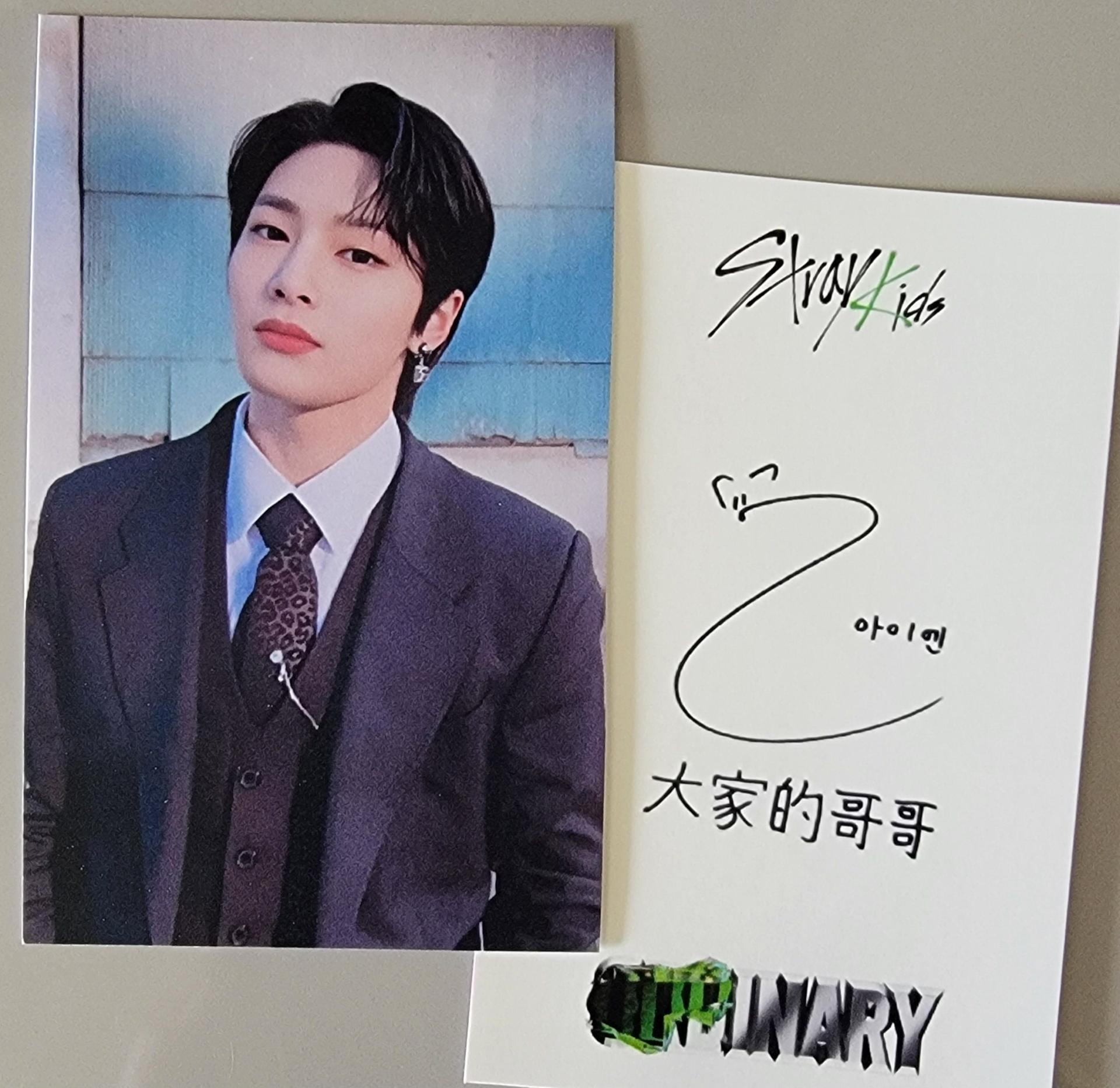Stray Kids Oddinary YZY with fans Video Call Fansign 2 photocards