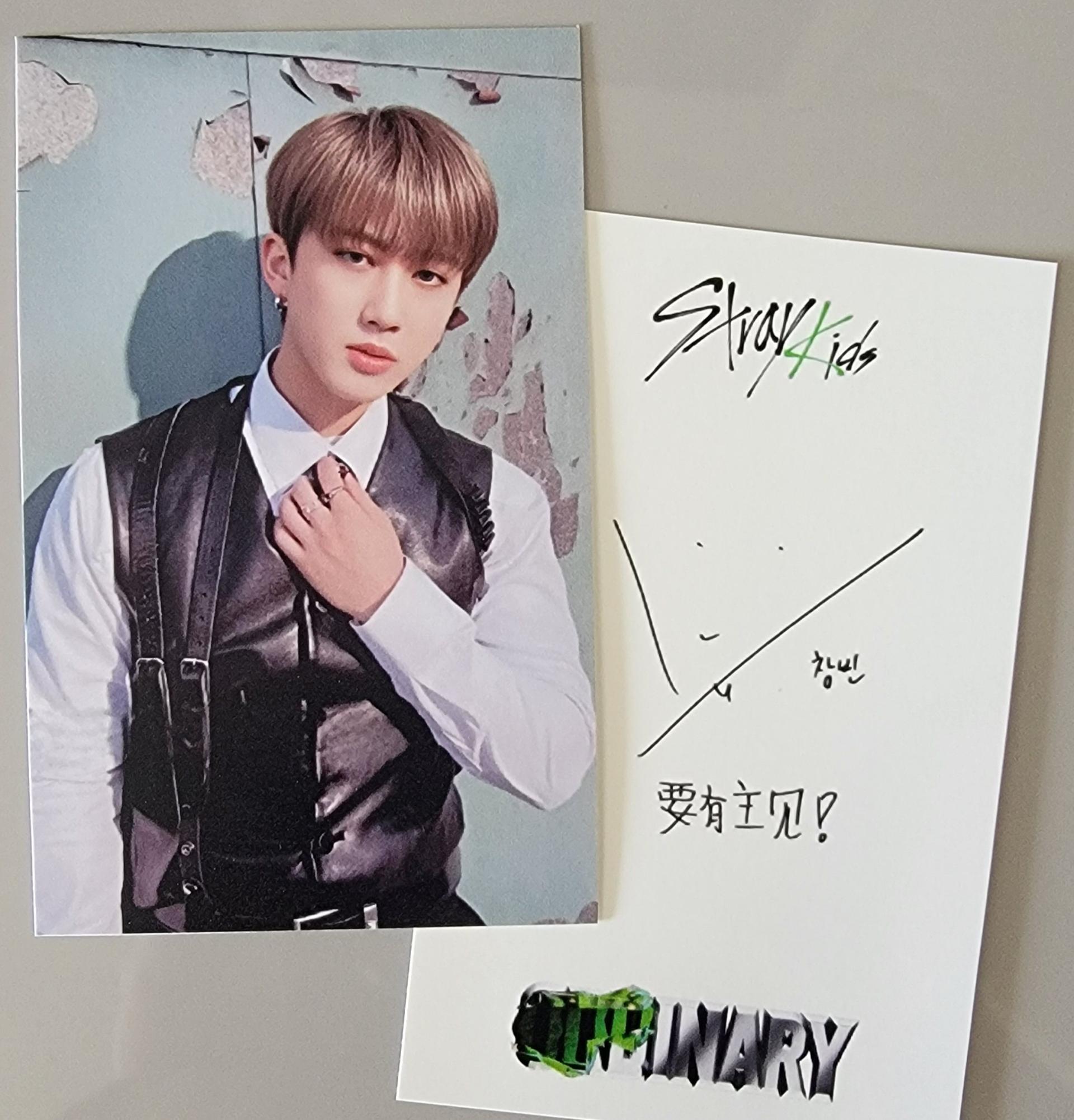 Stray Kids Oddinary YZY with fans Video Call Fansign 2 photocards