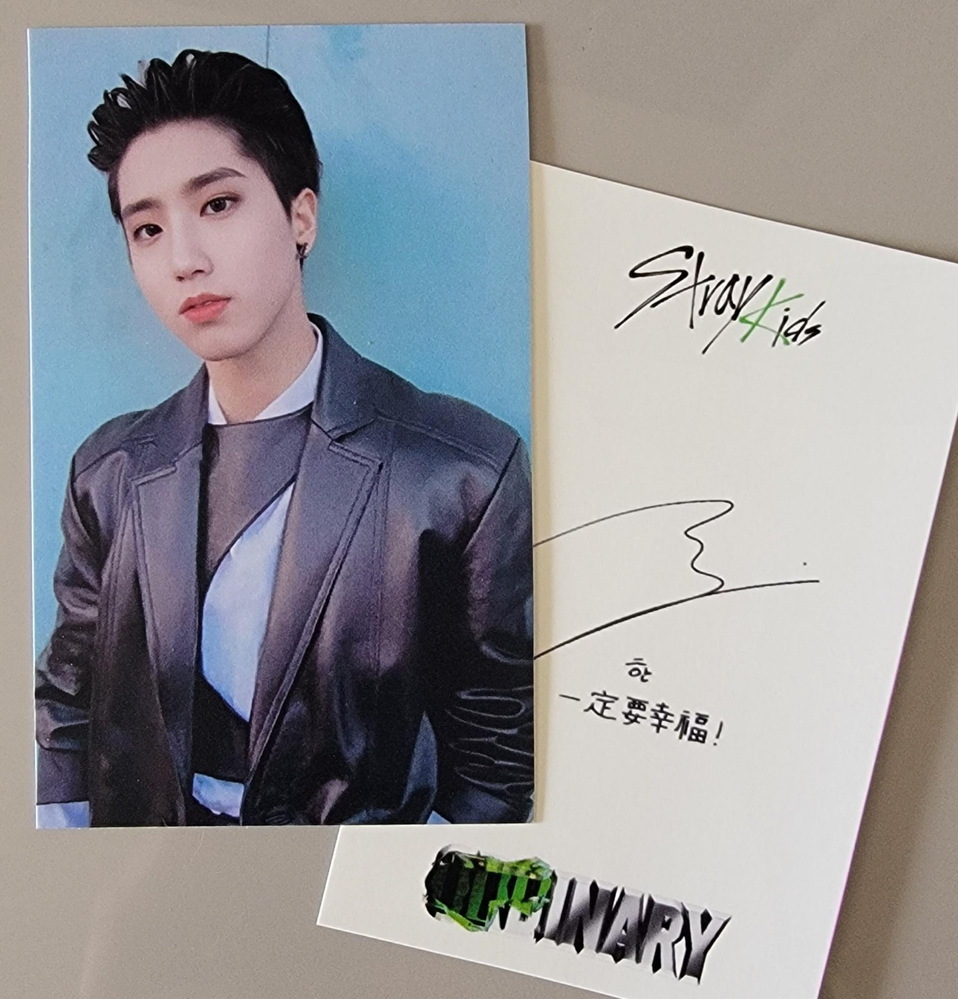 Stray Kids Oddinary YZY with fans Video Call Fansign 2 photocards