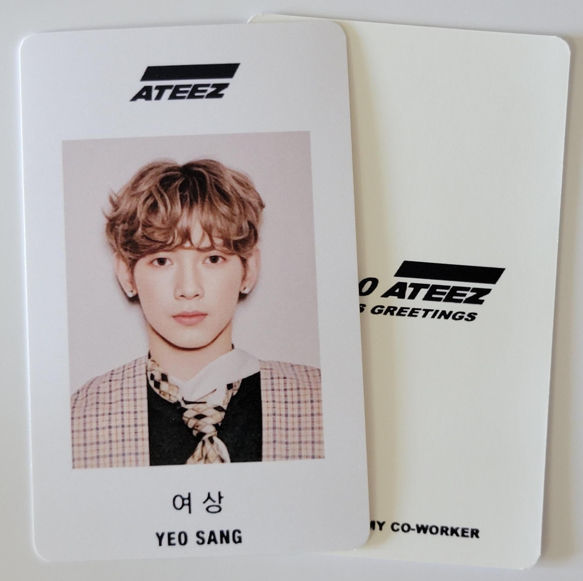 ATEEZ Seasons Greeting 2020 ID Photocards