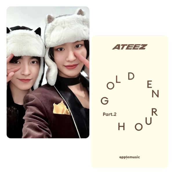 Ateez : Golden Hour 2 Apple Music Fansign Hongjoong/Seonghwa Unit Photocards